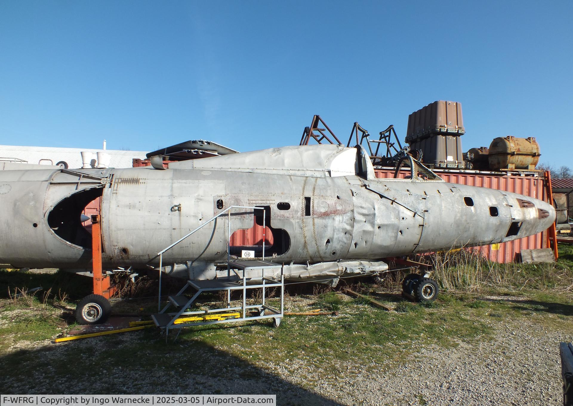 F-WFRG, SNCASO SO.6025 Espadon C/N 01, SNCASO SO.6025 Espadon (remains of the fuselage) awaiting restoration at the Ailes Anciennes Toulouse Museum, Blagnac