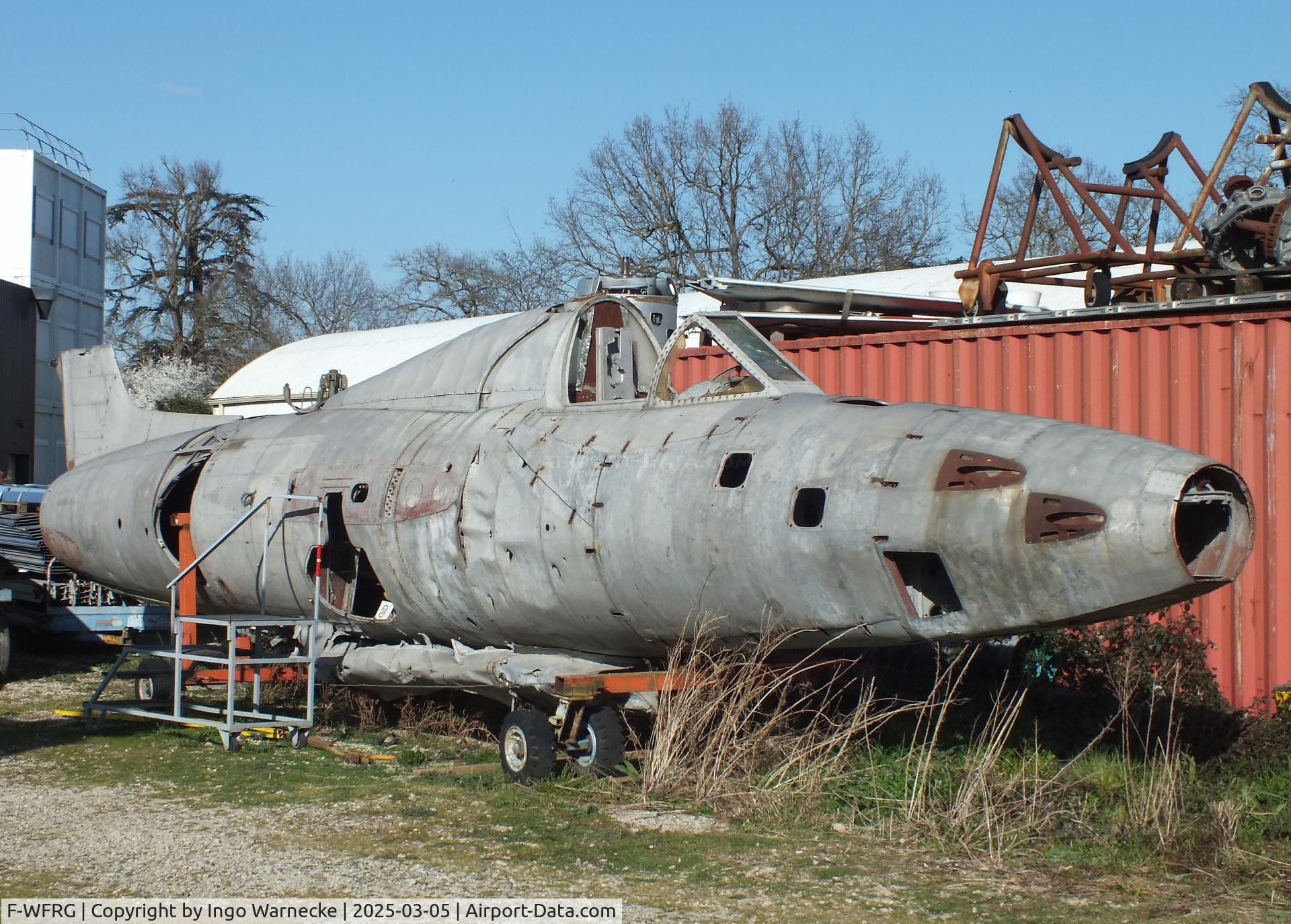 F-WFRG, SNCASO SO.6025 Espadon C/N 01, SNCASO SO.6025 Espadon (remains of the fuselage) awaiting restoration at the Ailes Anciennes Toulouse Museum, Blagnac
