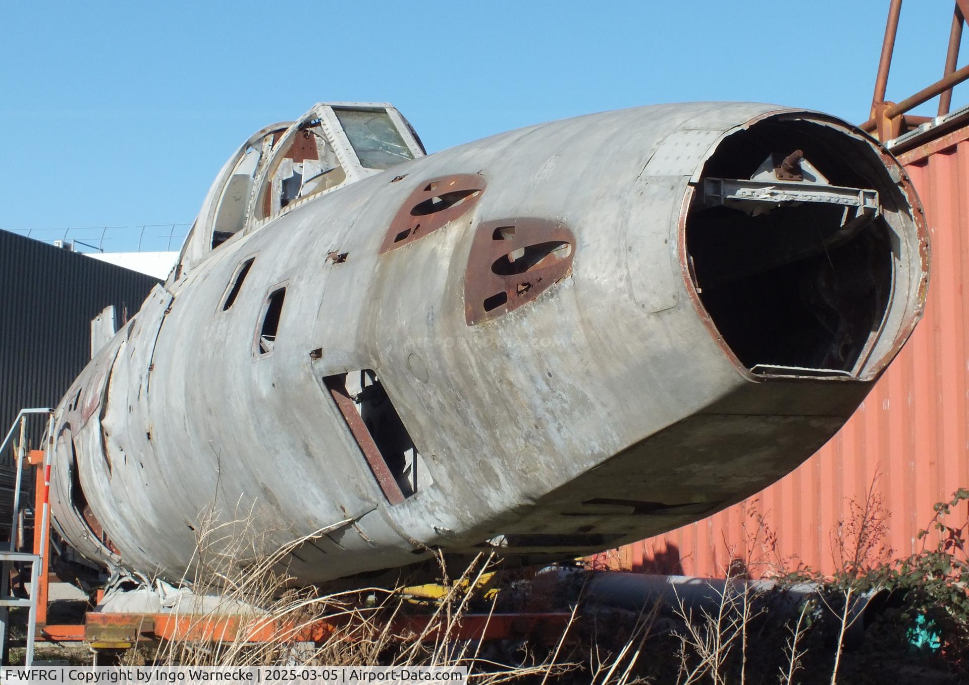 F-WFRG, SNCASO SO.6025 Espadon C/N 01, SNCASO SO.6025 Espadon (remains of the fuselage) awaiting restoration at the Ailes Anciennes Toulouse Museum, Blagnac