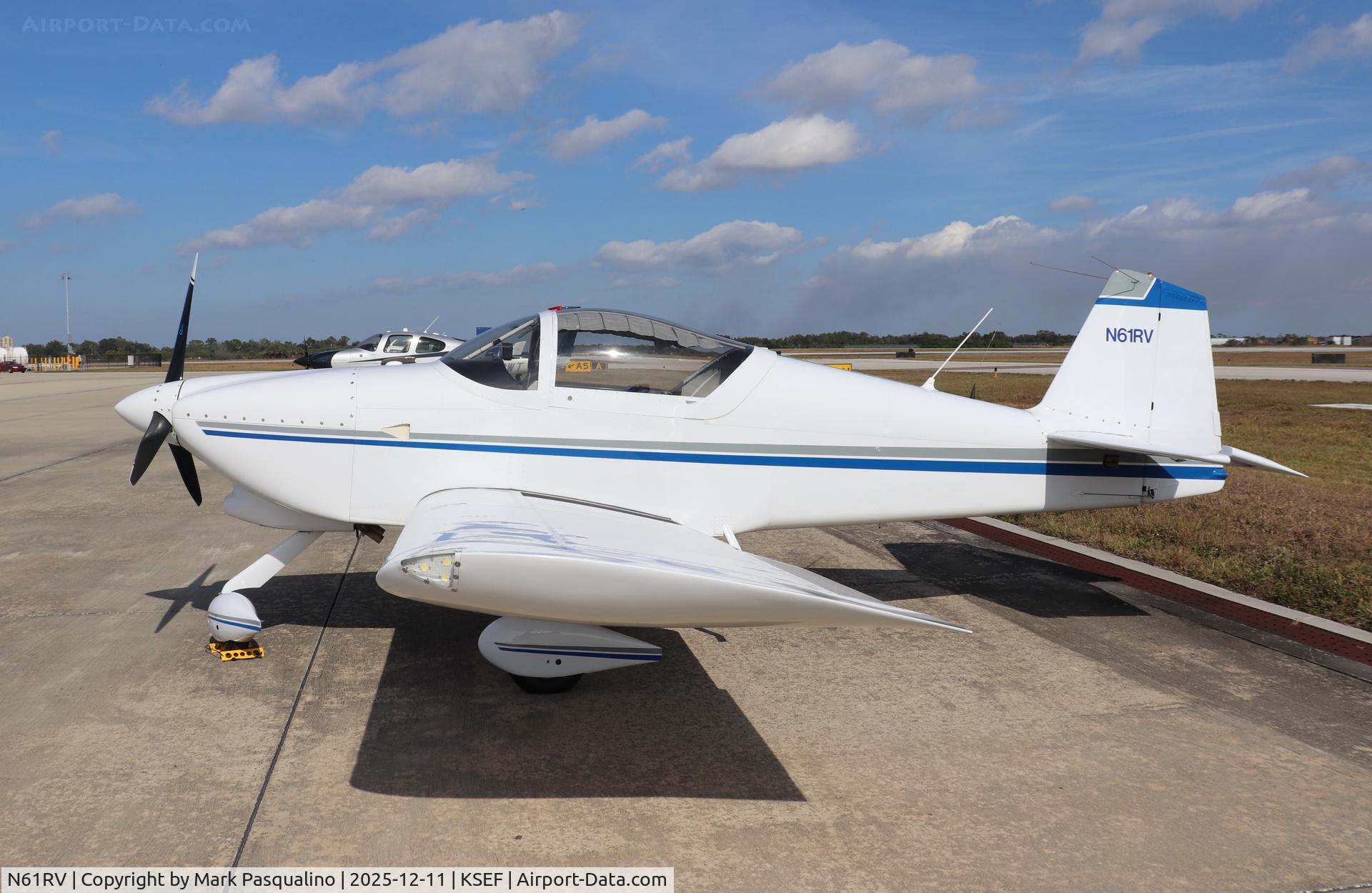 N61RV, 1993 Vans RV-6A C/N 001 (N61RV), Vans RV-6A