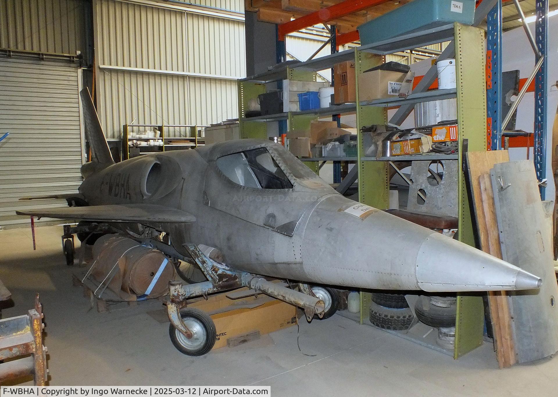 F-WBHA, ONERA Deltaviex C/N 01, ONERA Deltaviex (port wing dismounted) being restored at the Ailes Anciennes Toulouse Museum, Blagnac