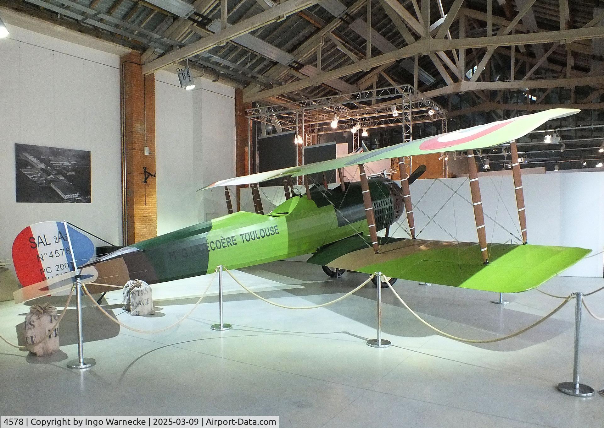 4578, 2019 Ailes Anciennes Salmson 2 A.2 replica C/N 01, Salmson (Ailes Anciennes) 2 A.2 replica at the l'Envol des Pionniers Museum at the former Toulouse Montaudran airport