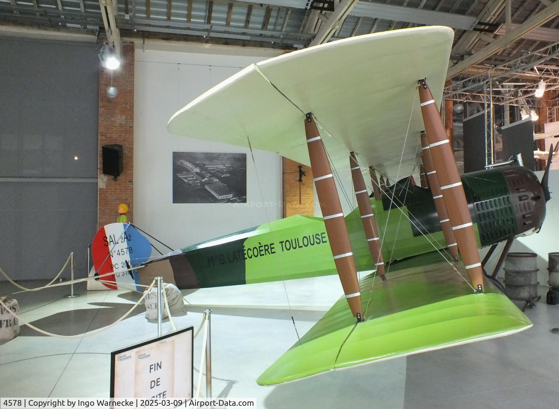 4578, 2019 Ailes Anciennes Salmson 2 A.2 replica C/N 01, Salmson (Ailes Anciennes) 2 A.2 replica at the l'Envol des Pionniers Museum at the former Toulouse Montaudran airport