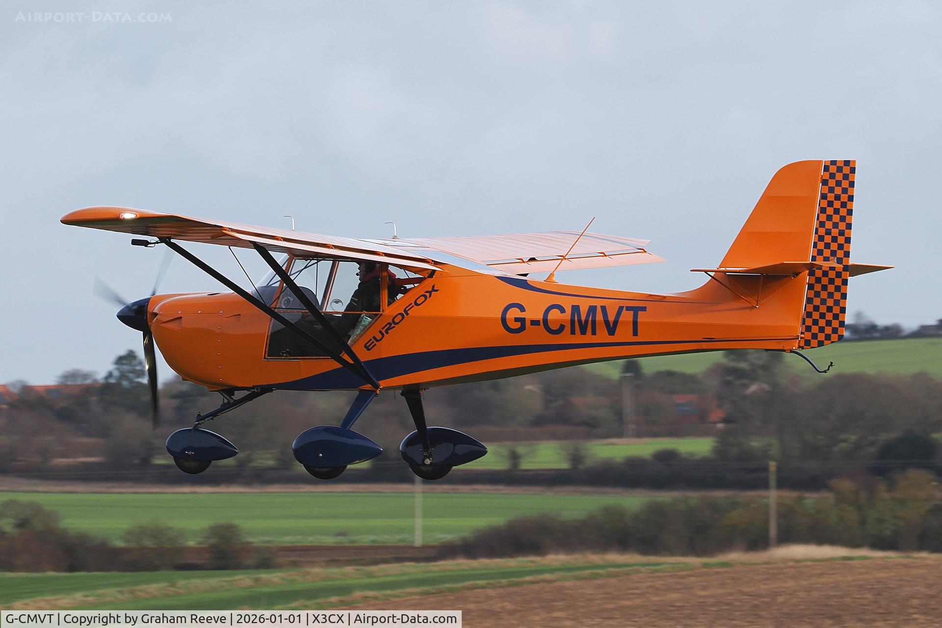 G-CMVT, 2024 Ascent Industries Eurofox 3K C/N 71324, Landing at Northrepps.