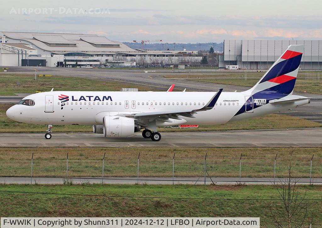 F-WWIK, 2024 Airbus A320-271N C/N 12398, C/n 12398 - To be PS-LHD