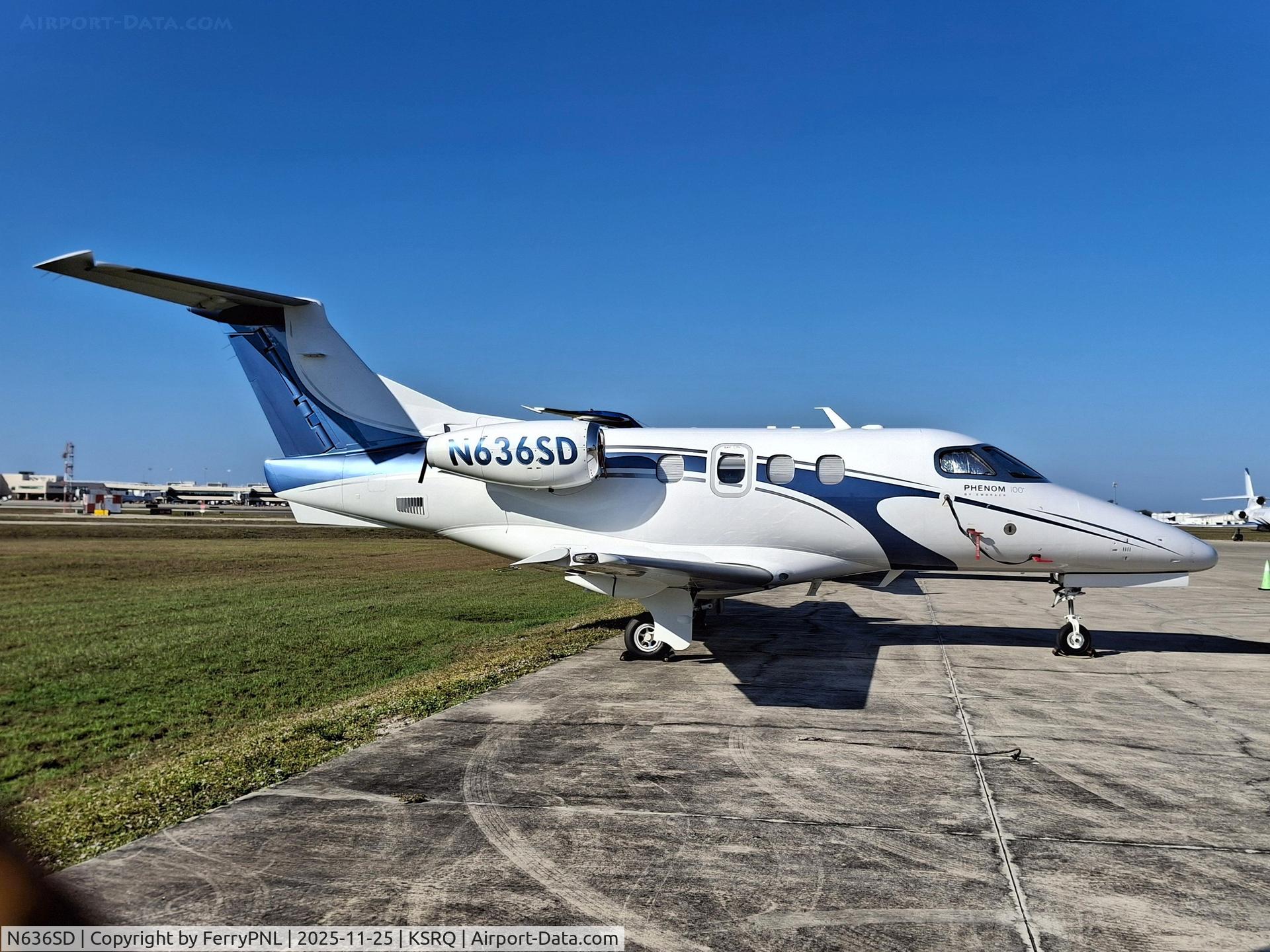 N636SD, 2009 Embraer EMB-500 Phenom 100 C/N 50000117, Old Bonita Air EMB500
