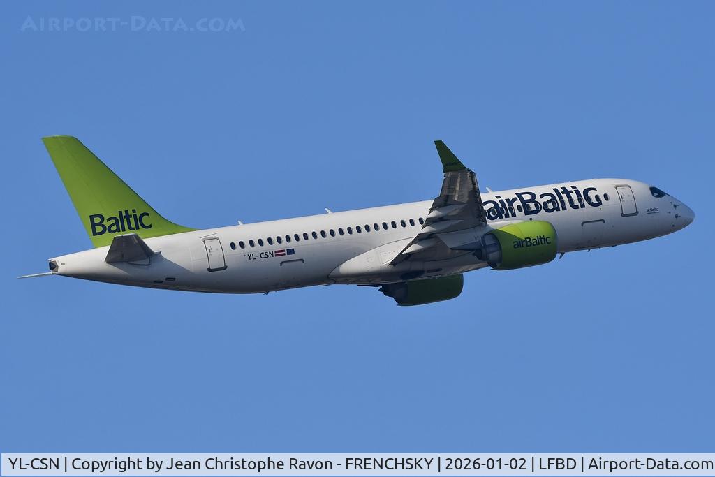 YL-CSN, 2018 Airbus A220-300 C/N 55043, Bordeaux (BOD)	Zurich (ZRH)	LX551