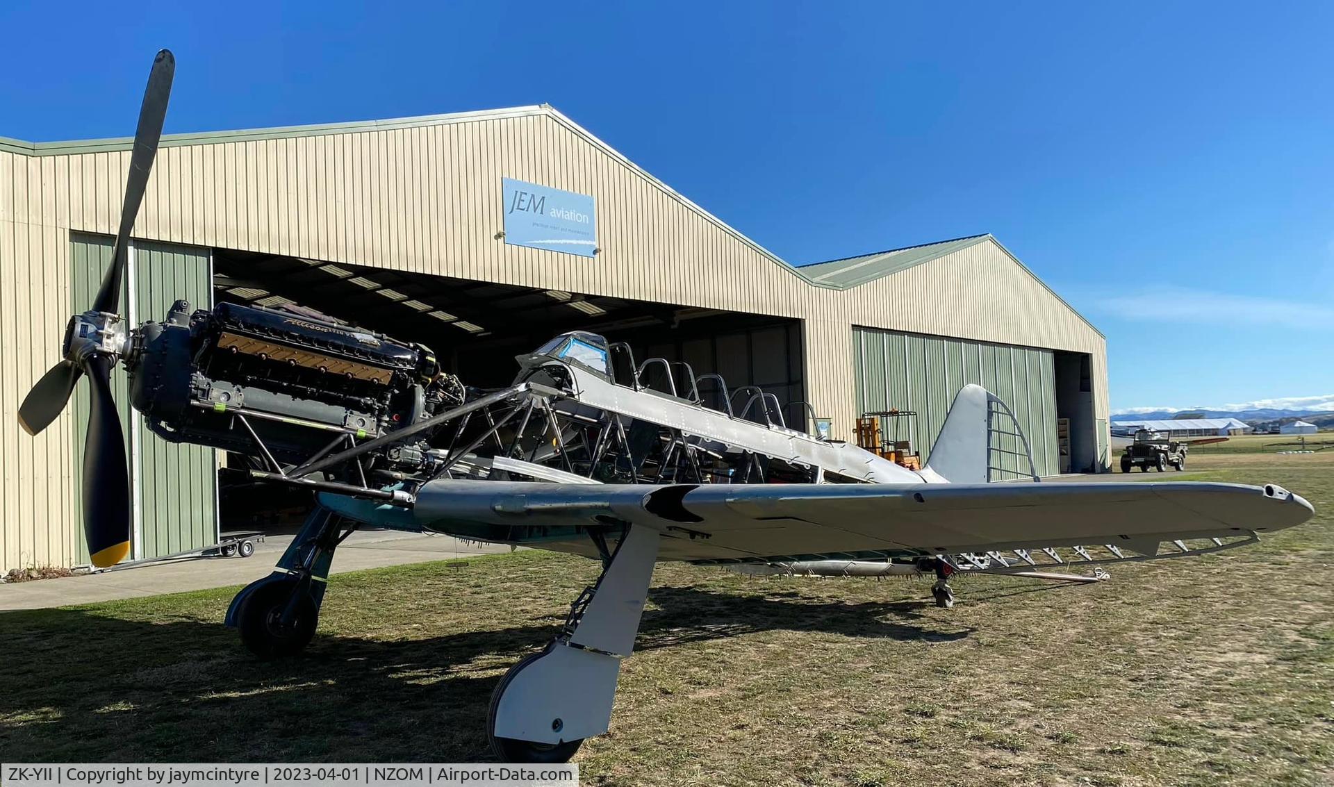 ZK-YII, 1956 Yakelov Yak 11 C/N 172212, Under rebuild to Yak-9V status in Blenheim, NZ