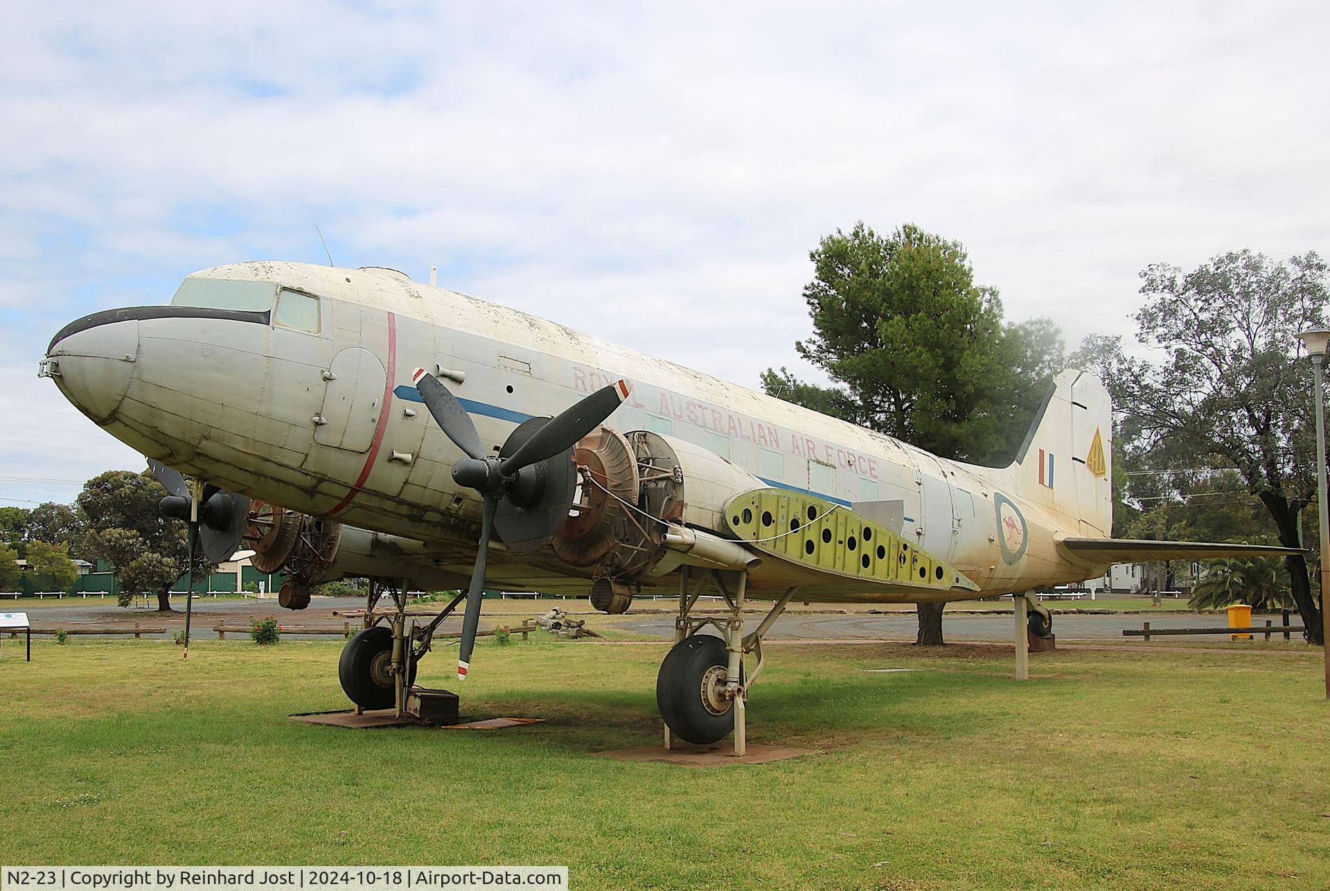 N2-23, 1942 Douglas C-47A-1-DK (DC-3A) C/N 11973, Without Engines and outer wings at West Wyalong, NSW