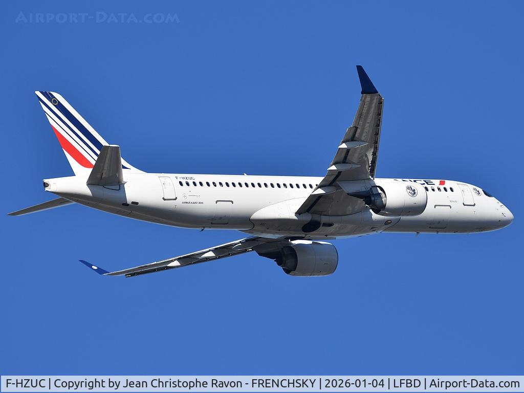 F-HZUC, 2021 Airbus A220-300 C/N 55140, Bordeaux (BOD)	Paris (CDG)	AF7437