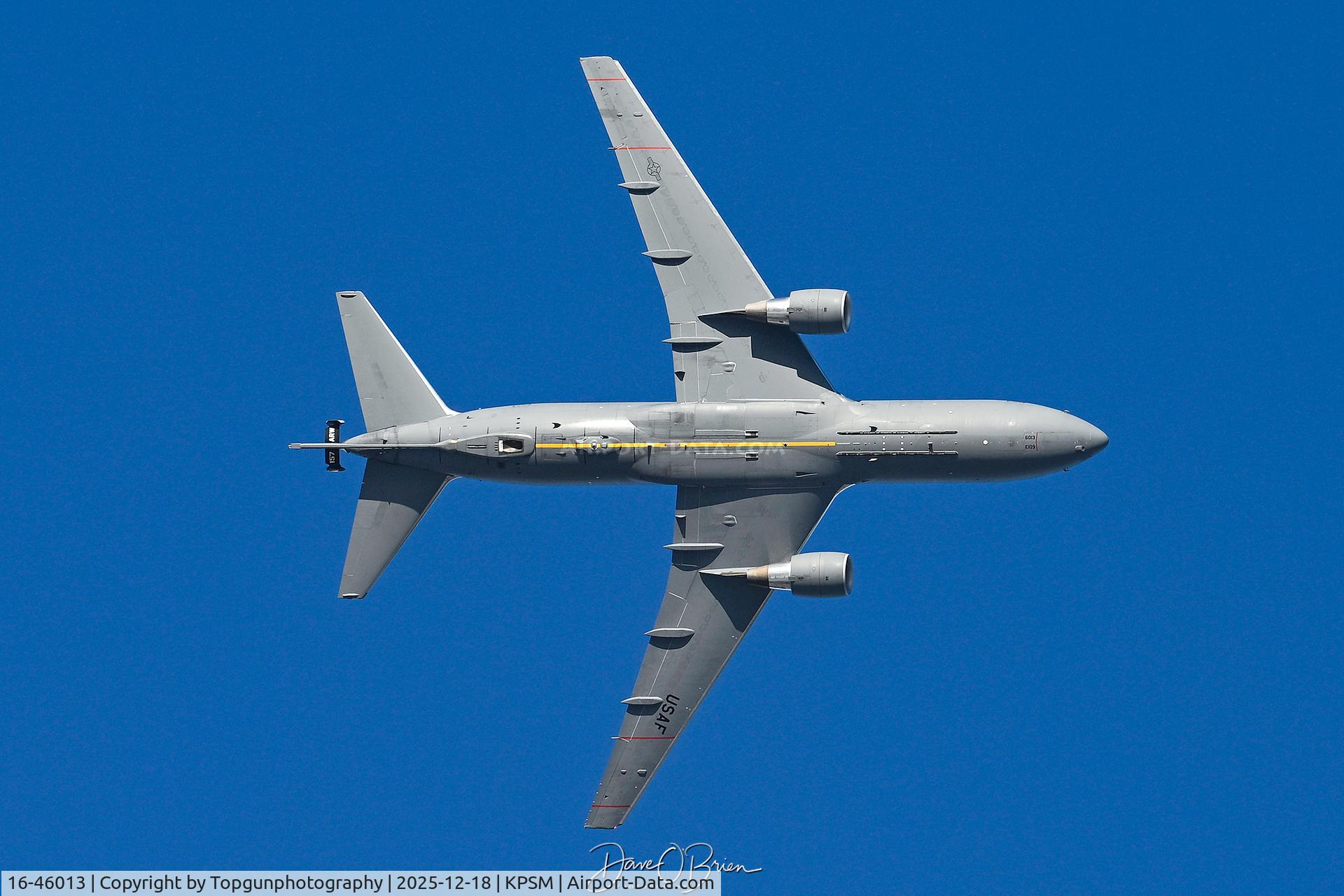 16-46013, 2020 Boeing KC-46A Pegasus C/N 34109, PACK42 breaking over the numbers
