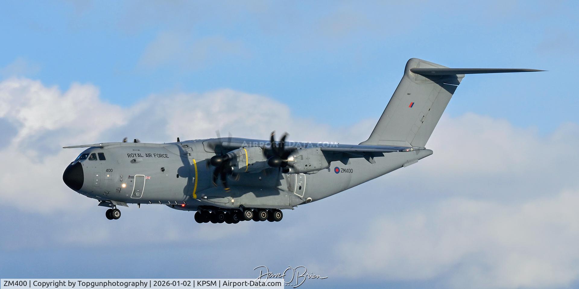 ZM400, 2014 Airbus A400M Atlas C.1 C/N 015, inbound from Brize Norton RAFB
