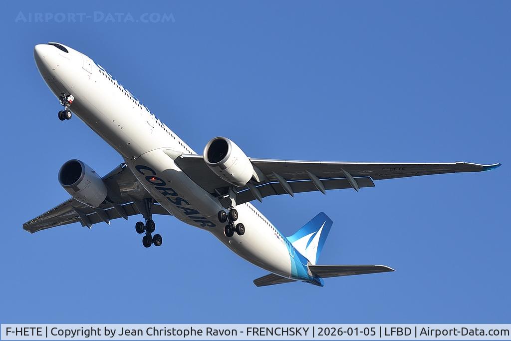 F-HETE, 2023 Airbus A330-941 C/N 2056, Paris (ORY)	Bordeaux (BOD)	SS40