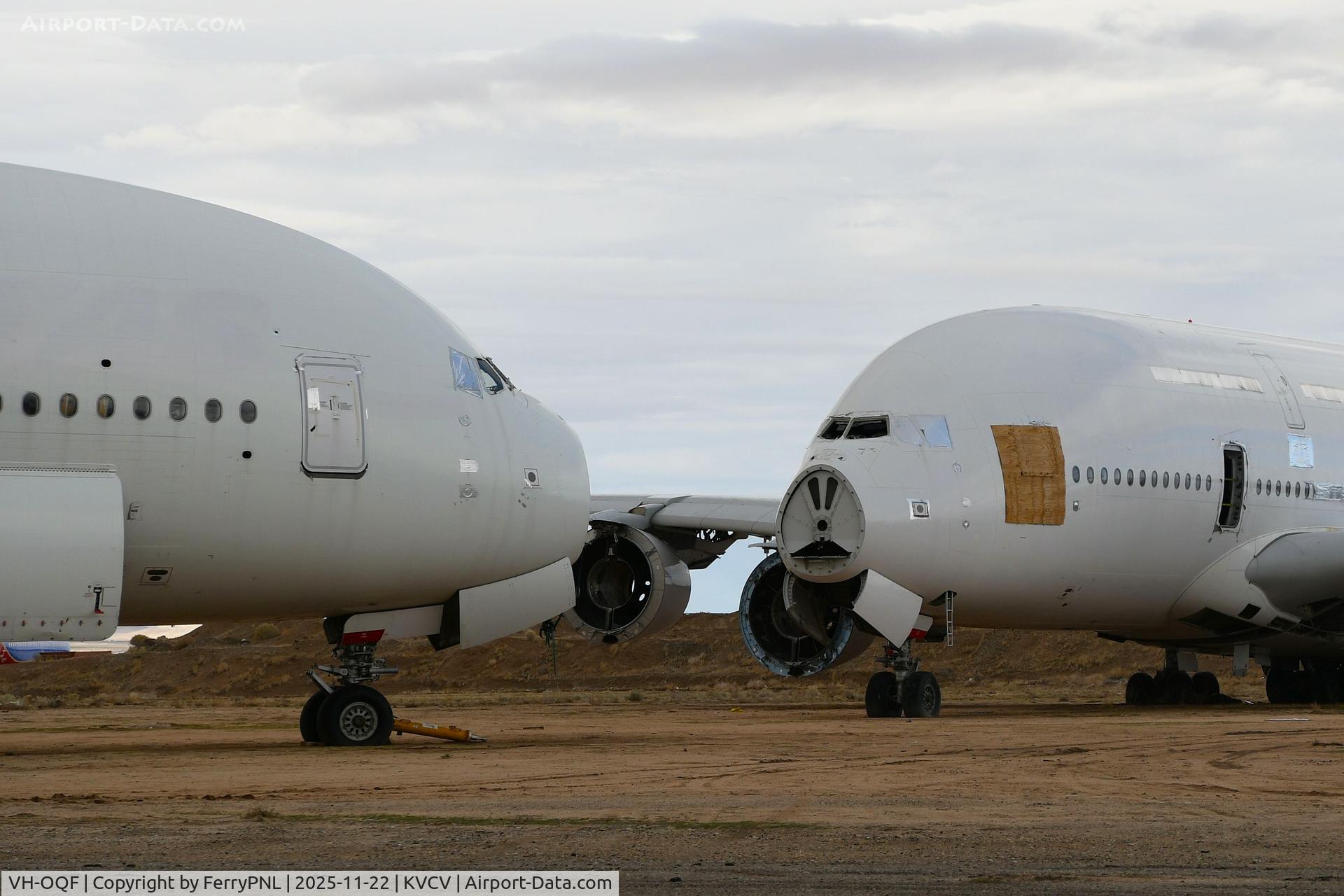 VH-OQF, 2009 Airbus A380-842 C/N 029, Qantas A388 VH-OQE & VH-OQF being scrapped in VCV