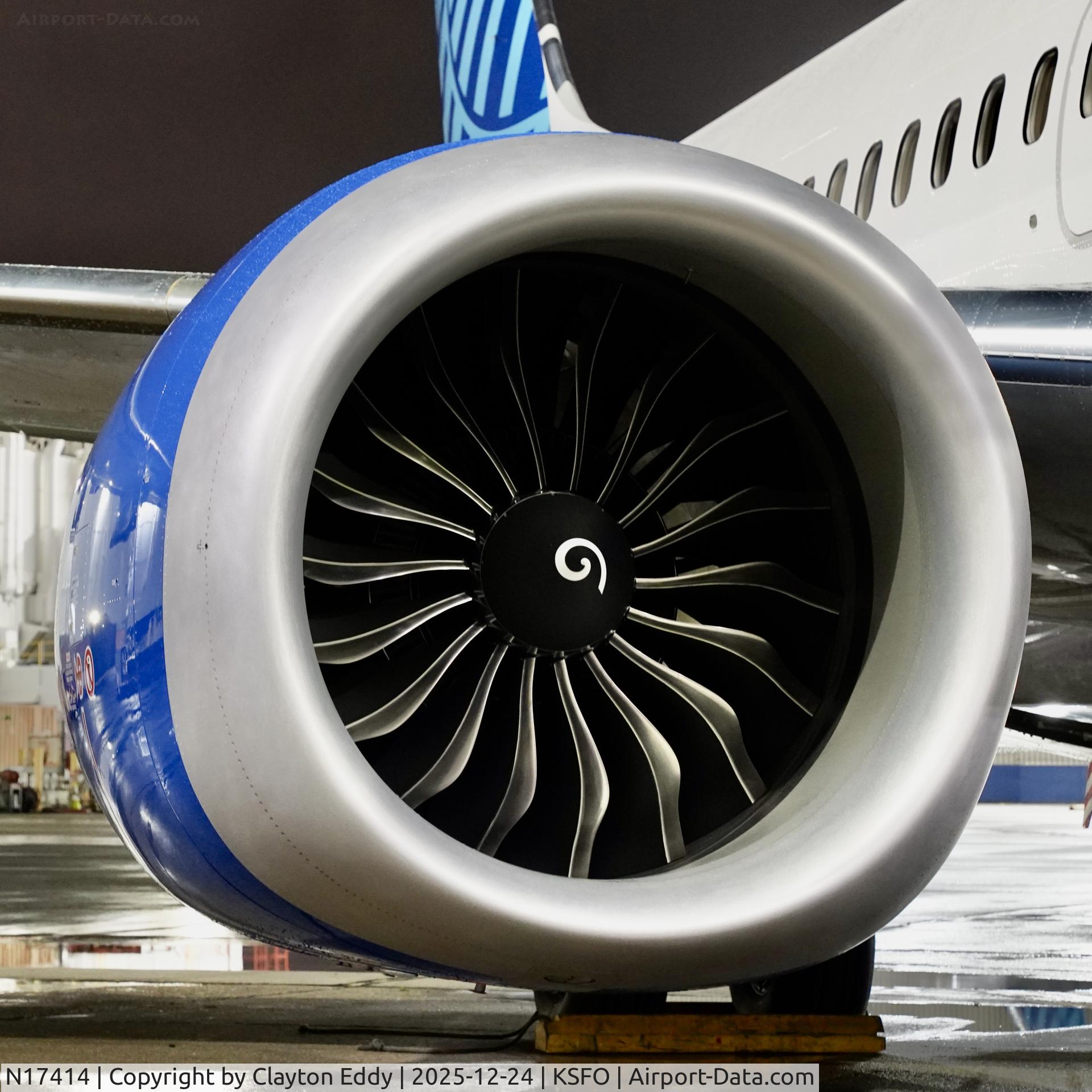 N17414, 2025 Boeing 737 MAX 9 C/N 68813, SFO 2025