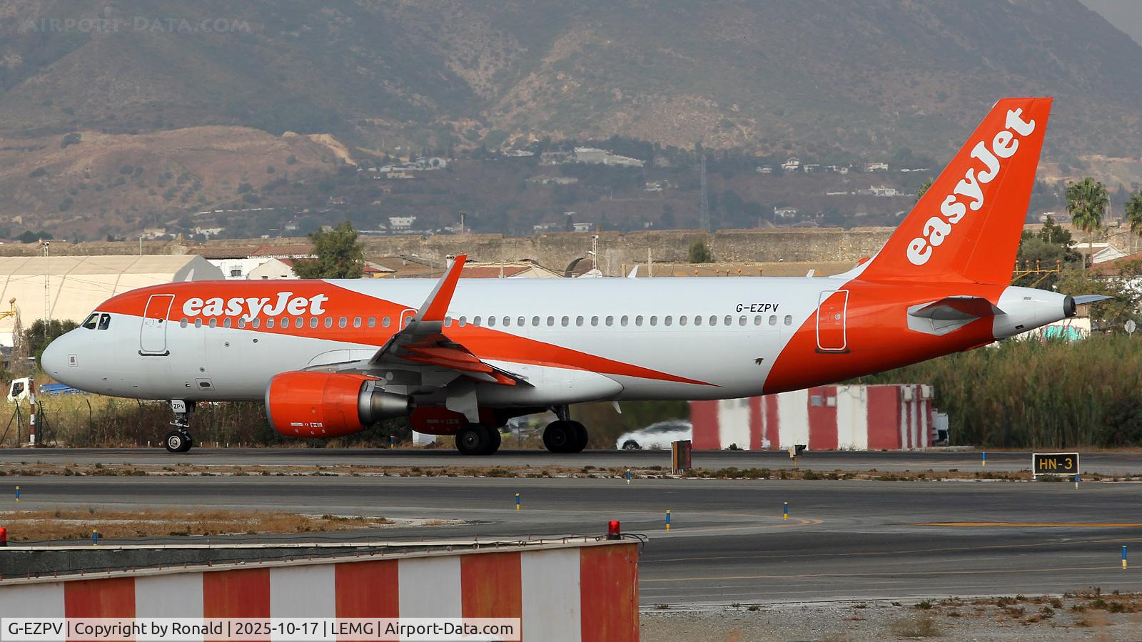 G-EZPV, 2017 Airbus A320-214 C/N 7537, at agp