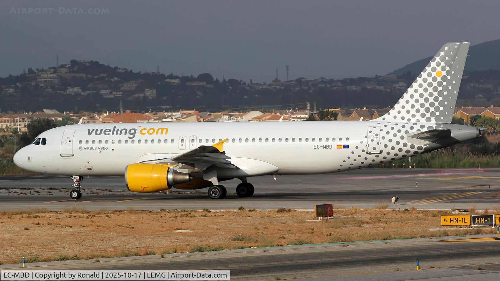 EC-MBD, 2008 Airbus A320-214 C/N 3444, at agp