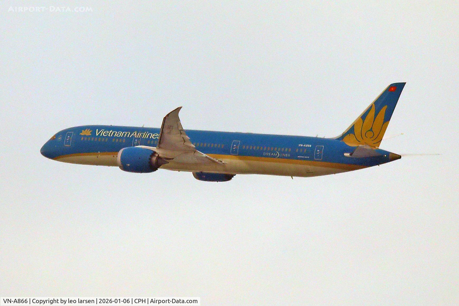 VN-A866, 2015 Boeing 787-9 Dreamliner C/N 38762, Copenhagen 6.1.2026