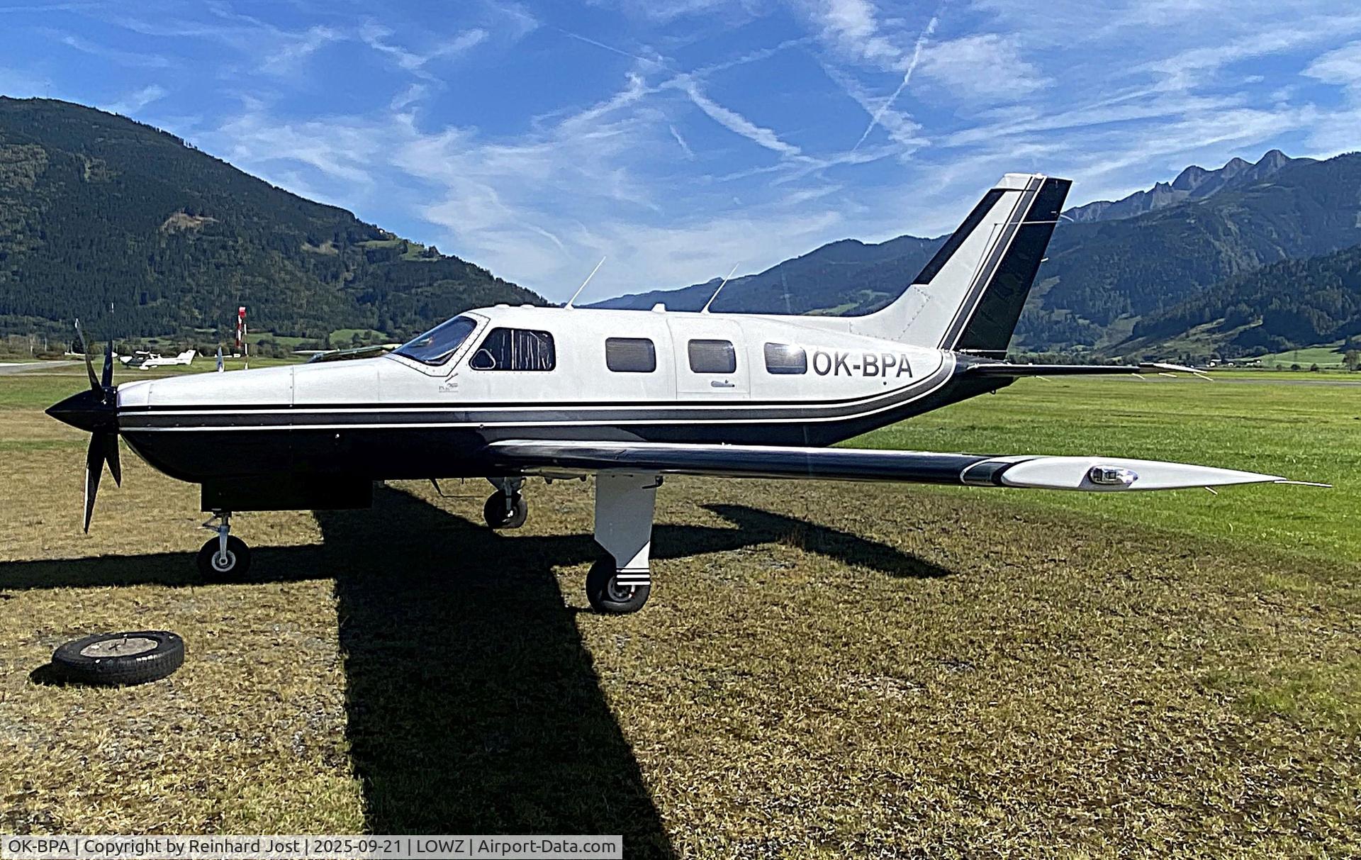 OK-BPA, Piper PA-46-350P Malibu Mirage C/N 46-22123, Piper PA-46-350P Malibu Mirage at Zell am See (LOWZ), Austria