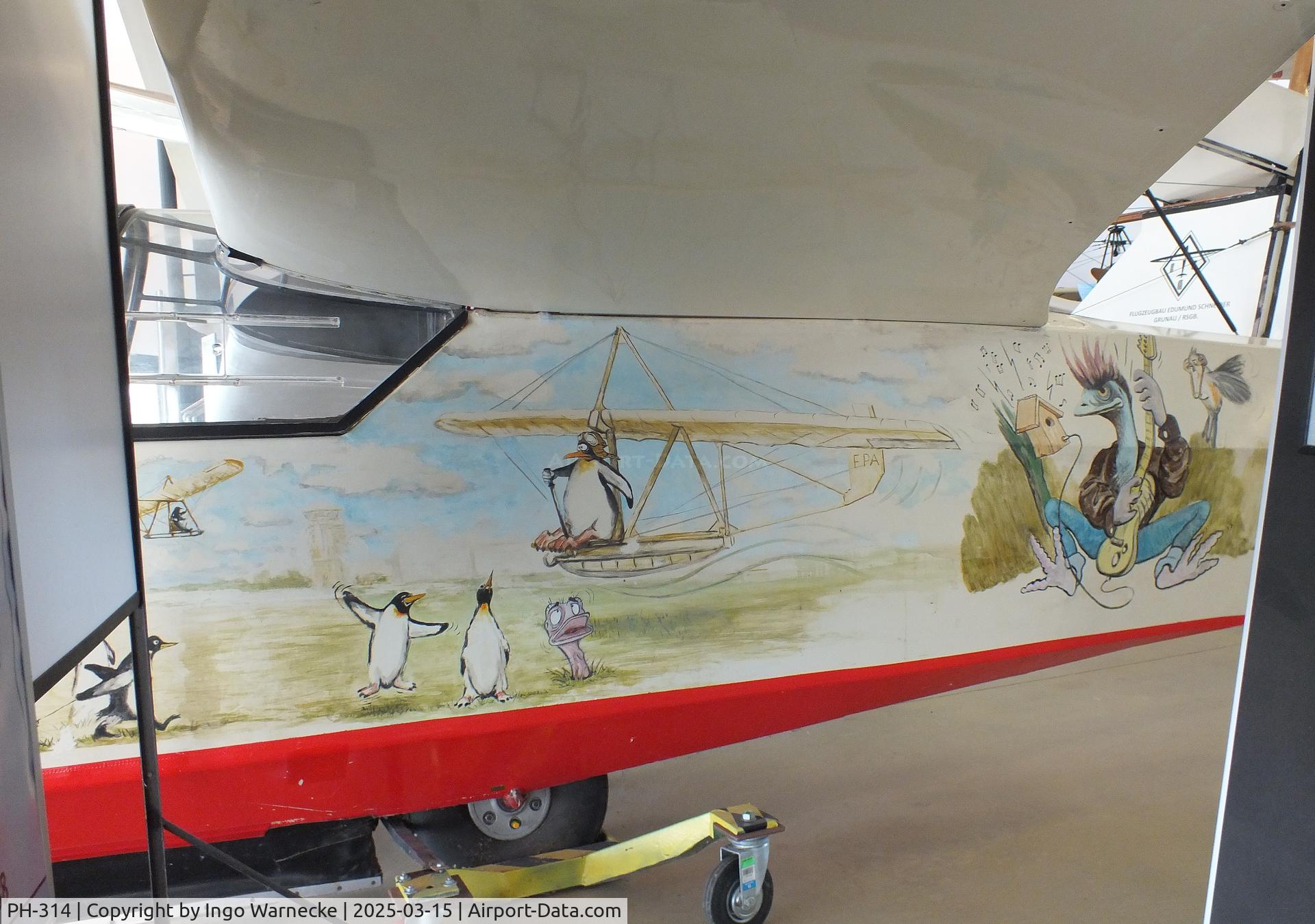 PH-314, Schleicher Ka-7 Rhonadler C/N 7094, Schleicher K 7 Rhönadler at the FPAC (Fundació Parc Aeronàutic de Catalunya) Centre Cultural Aeronàutic, Barcelona El Prat airport