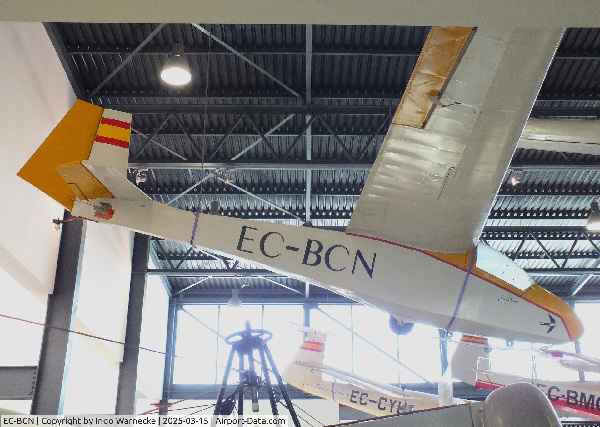 EC-BCN, 1965 Slingsby T-45 C/N 1488, Slingsby T-45 Swallow at the FPAC (Fundació Parc Aeronàutic de Catalunya) Centre Cultural Aeronàutic, Barcelona El Prat airport