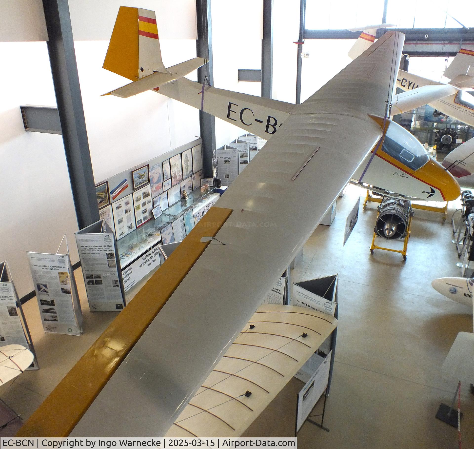 EC-BCN, 1965 Slingsby T-45 C/N 1488, Slingsby T-45 Swallow at the FPAC (Fundació Parc Aeronàutic de Catalunya) Centre Cultural Aeronàutic, Barcelona El Prat airport