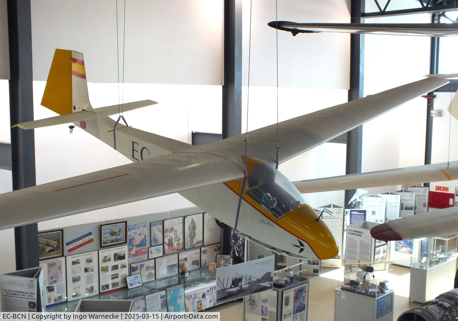 EC-BCN, 1965 Slingsby T-45 C/N 1488, Slingsby T-45 Swallow at the FPAC (Fundació Parc Aeronàutic de Catalunya) Centre Cultural Aeronàutic, Barcelona El Prat airport