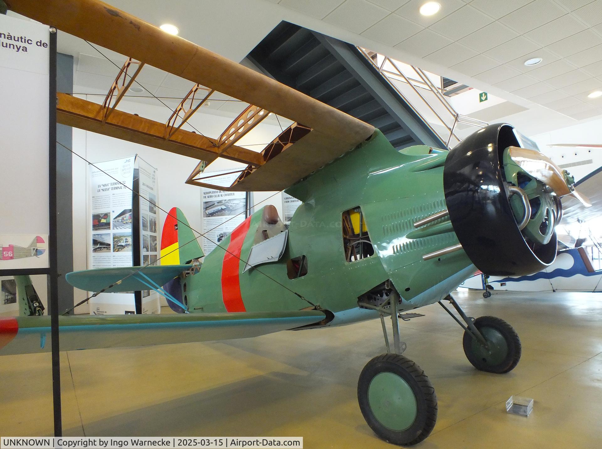 UNKNOWN, Eduard Fatjó i Parellada Polikarpov I-15 3/4 scale ULM replica C/N 01, Eduard Fatjó i Parellada Polikarpov I-15 3/4 scale ULM replica (not completed) at the FPAC (Fundació Parc Aeronàutic de Catalunya) Centre Cultural Aeronàutic, Barcelona El Prat airport