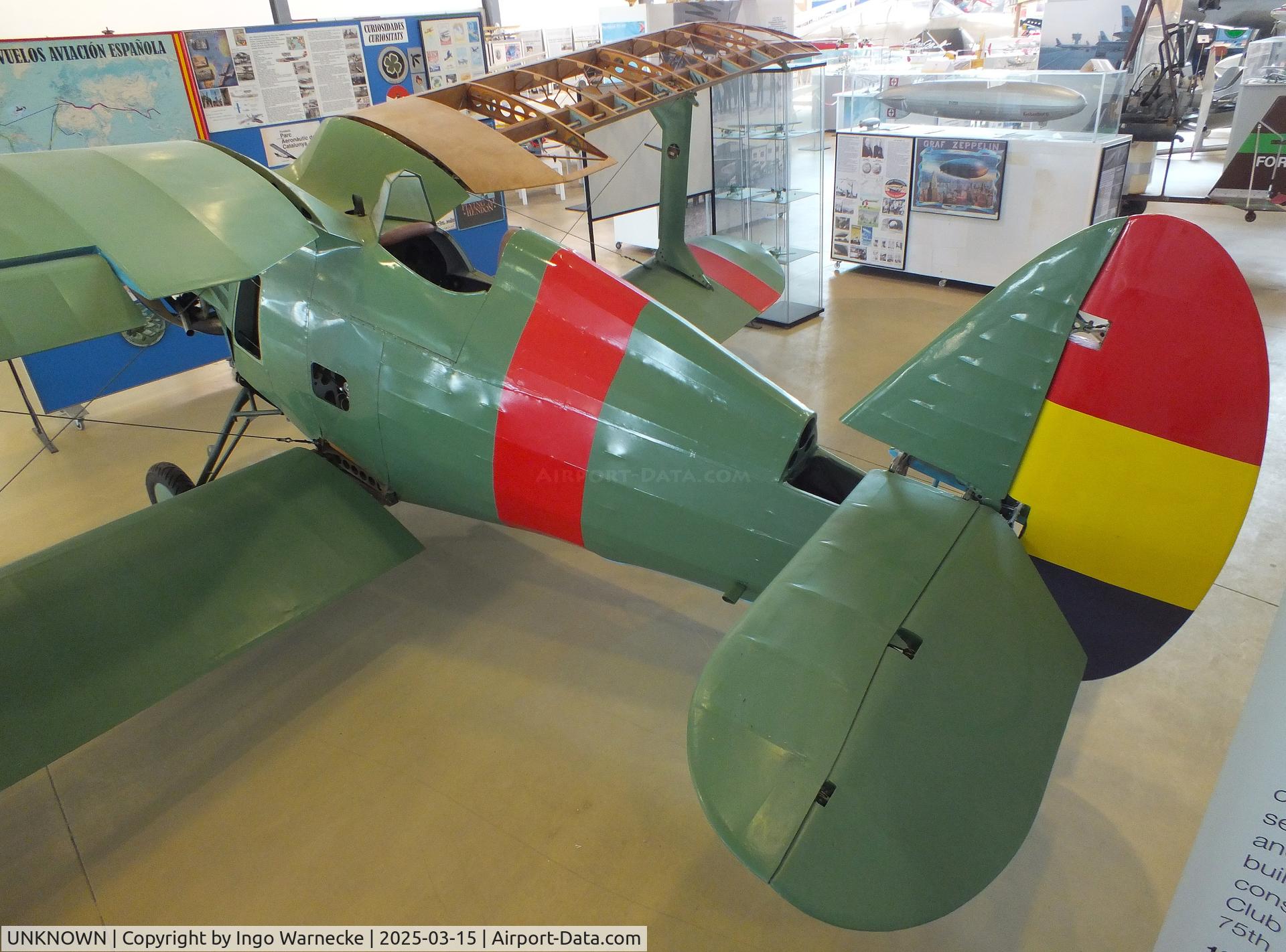 UNKNOWN, Eduard Fatjó i Parellada Polikarpov I-15 3/4 scale ULM replica C/N 01, Eduard Fatjó i Parellada Polikarpov I-15 3/4 scale ULM replica (not completed) at the FPAC (Fundació Parc Aeronàutic de Catalunya) Centre Cultural Aeronàutic, Barcelona El Prat airport
