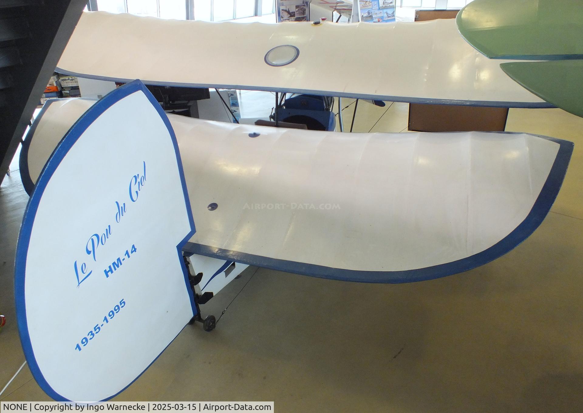 NONE, 1935 Mignet HM.14 Pou-du-Ciel C/N 01, Mignet (FAEET) HM.14 Pou-du-Ciel at the FPAC (Fundació Parc Aeronàutic de Catalunya) Centre Cultural Aeronàutic, Barcelona El Prat airport