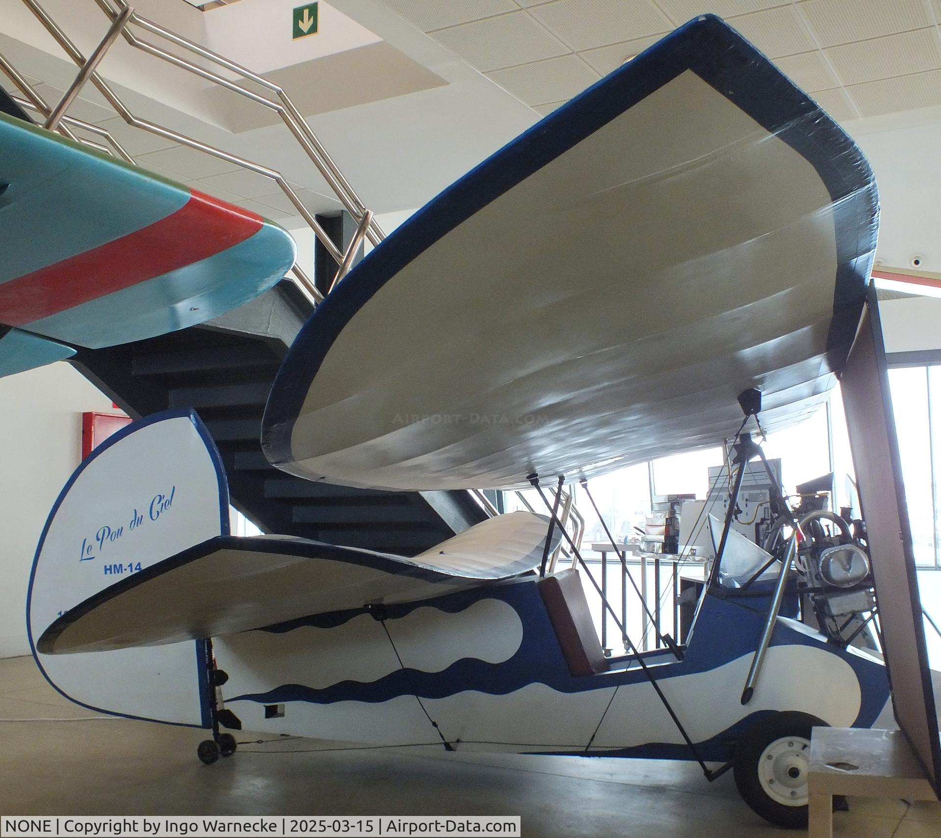 NONE, 1935 Mignet HM.14 Pou-du-Ciel C/N 01, Mignet (FAEET) HM.14 Pou-du-Ciel at the FPAC (Fundació Parc Aeronàutic de Catalunya) Centre Cultural Aeronàutic, Barcelona El Prat airport