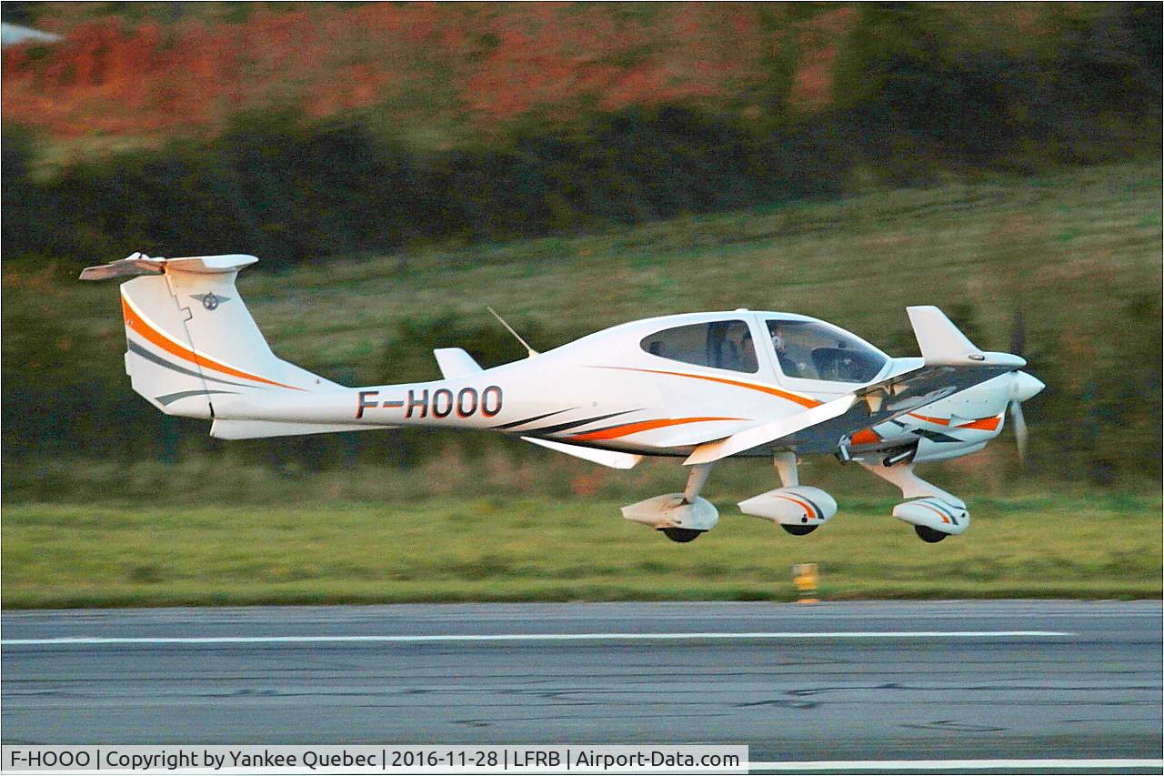 F-HOOO, 2013 Diamond DA-40 Diamond Star C/N D4.144, Diamond DA-40, Landing rwy 25L, Brest-Bretagne airport (LFRB-BES)
