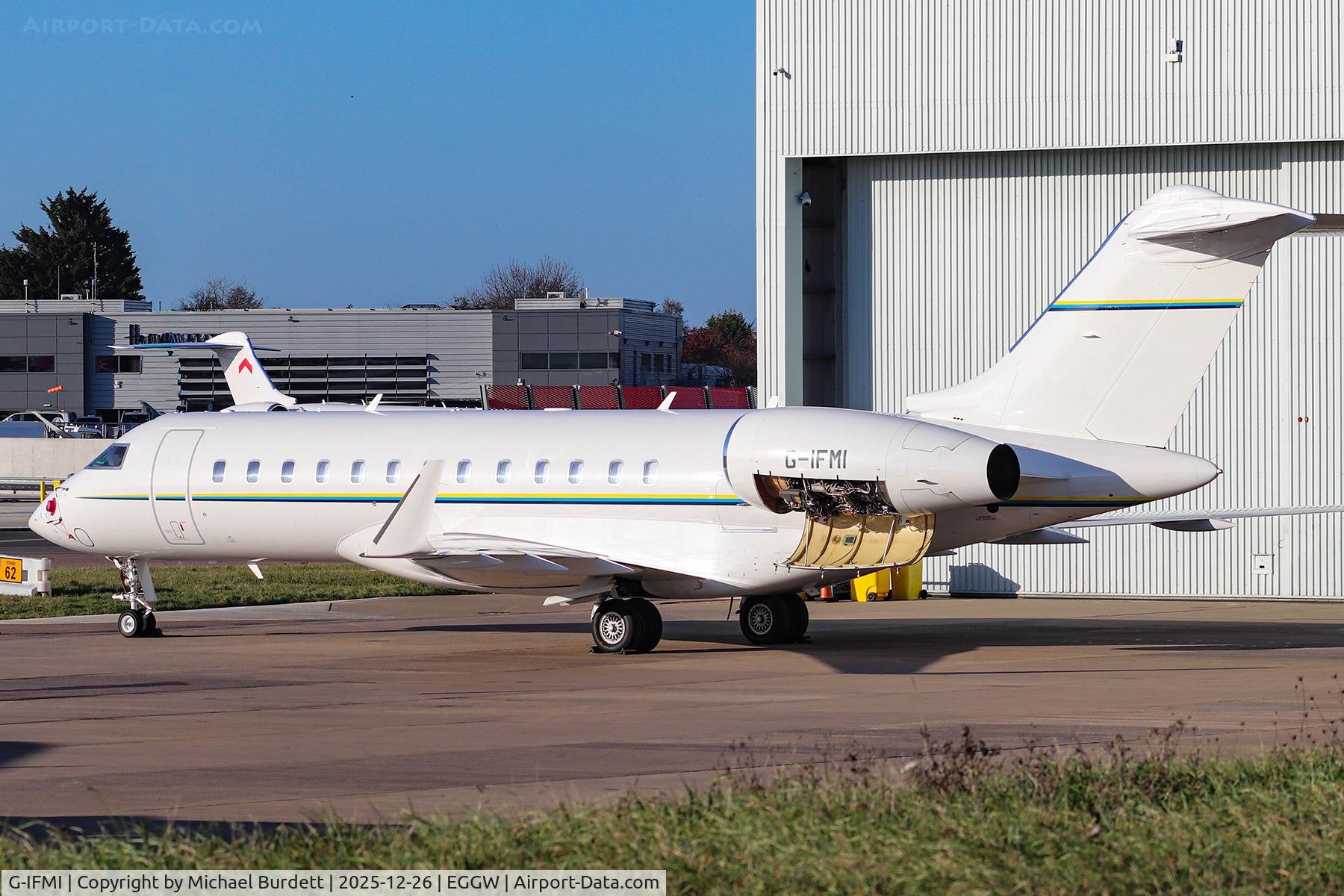 G-IFMI, 2021 Bombardier BD-700-1A10 Global 6500 C/N 60048, At Luton