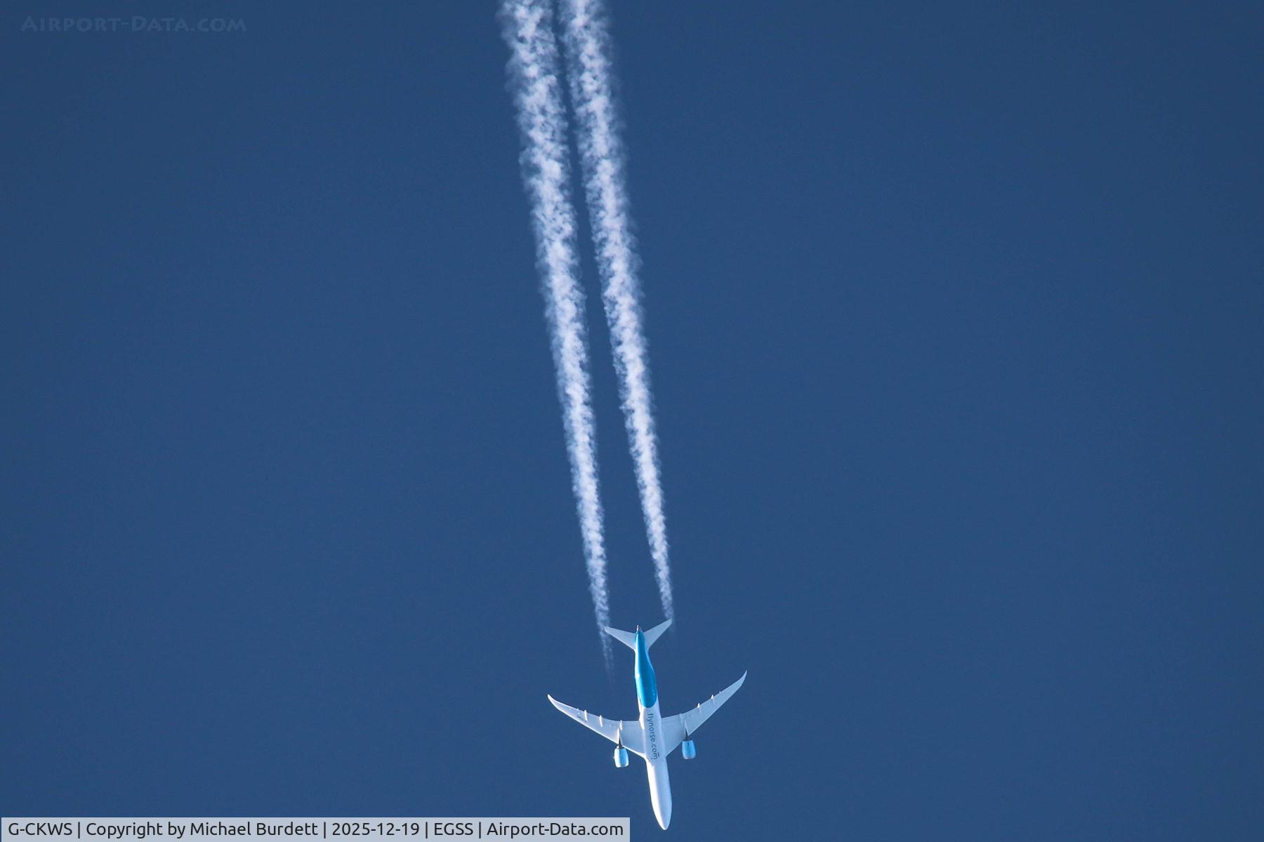 G-CKWS, 2018 Boeing 787-9 Dreamliner C/N 63319, Overhead Stansted