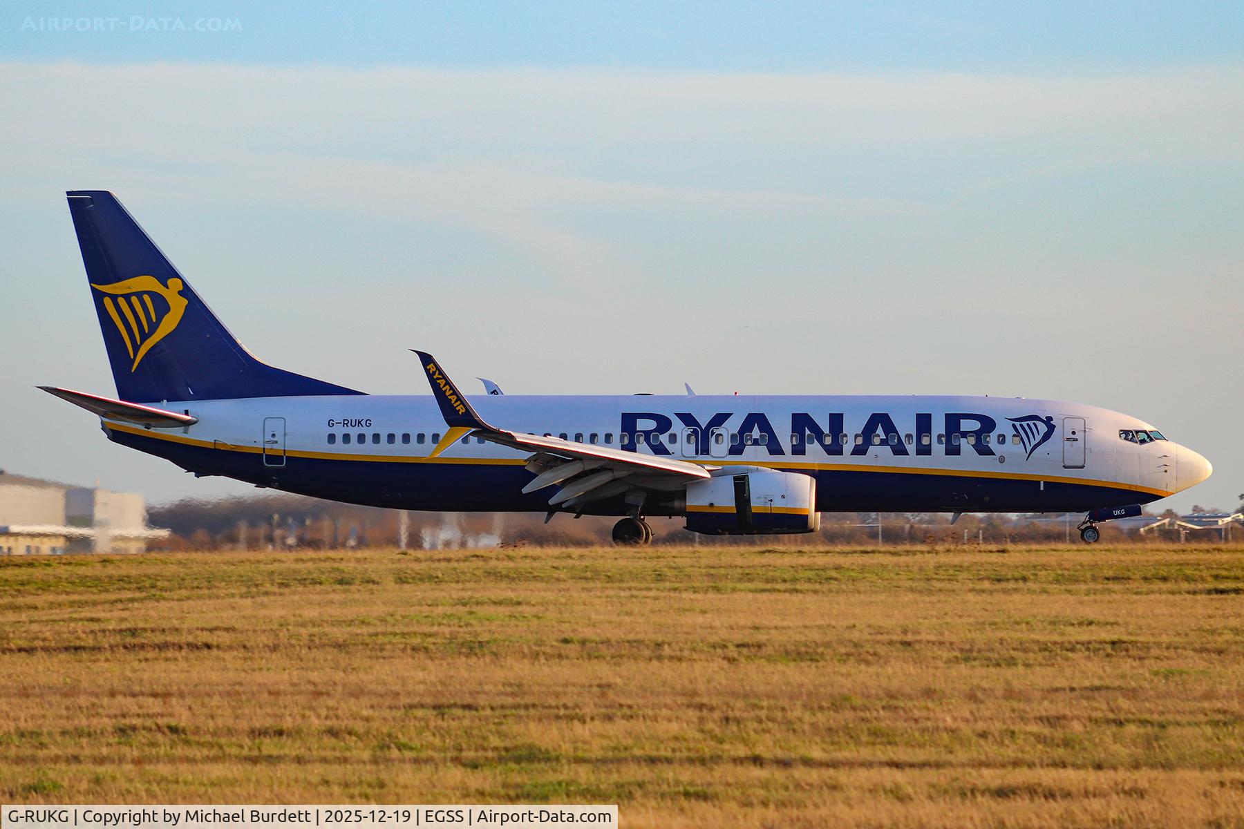 G-RUKG, 2008 Boeing 737-8AS C/N 36575, Arriving Stansted