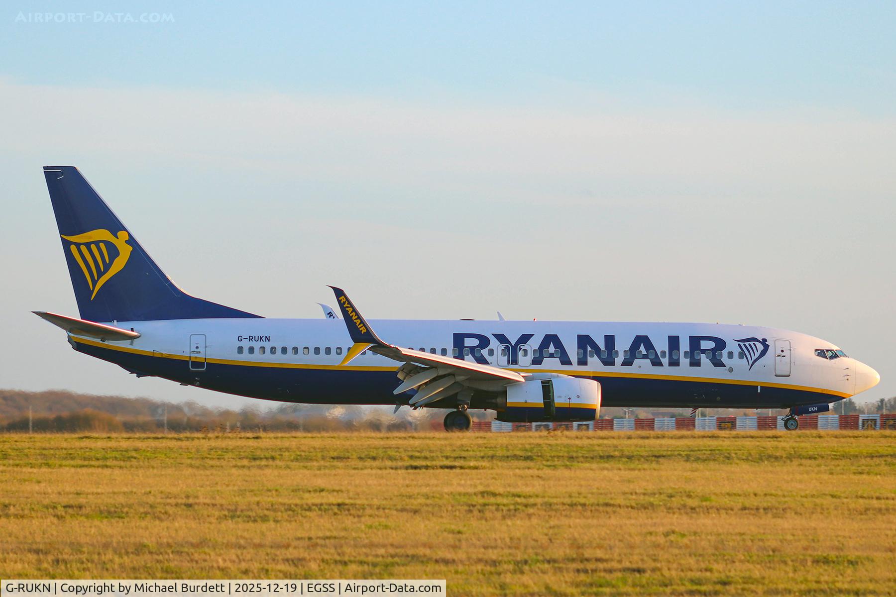 G-RUKN, 2010 Boeing 737-8AS C/N 38508, Arriving Stansted