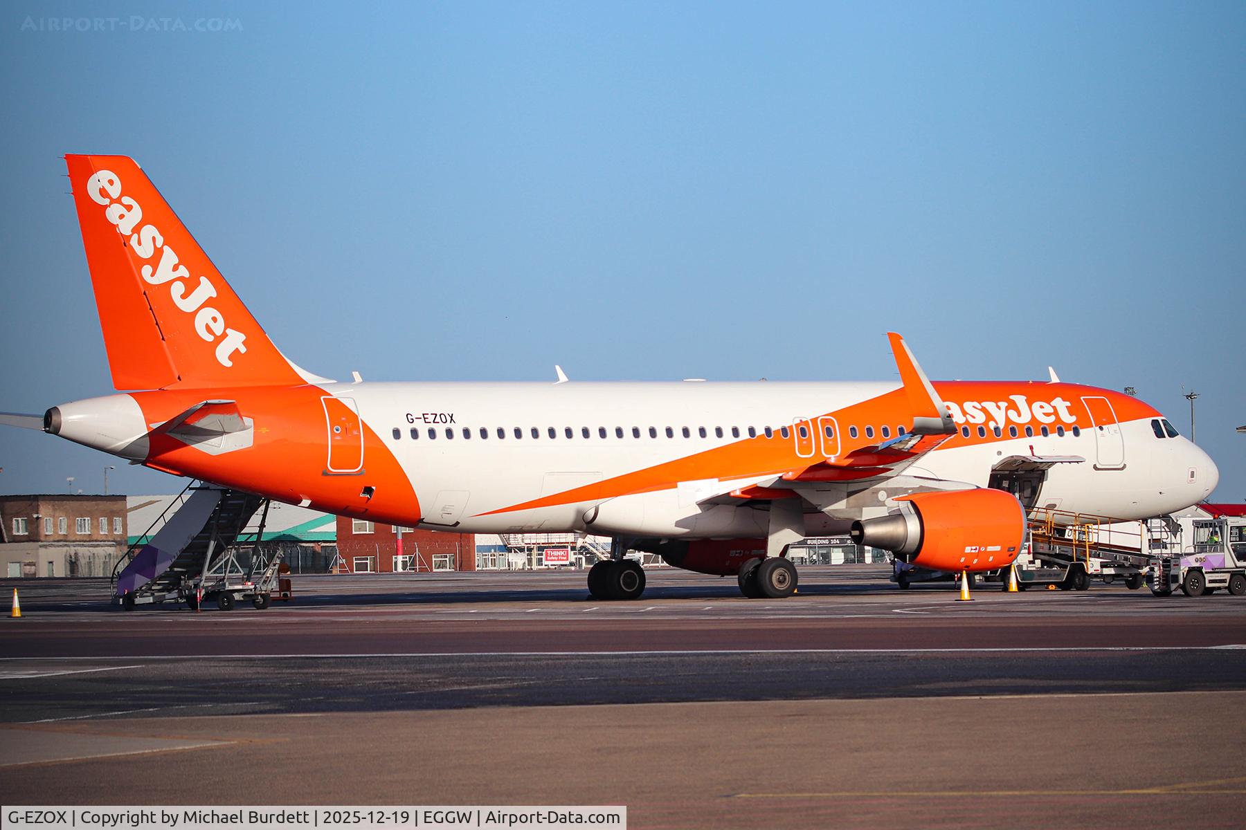 G-EZOX, 2015 Airbus A320-214 C/N 6837, At Luton