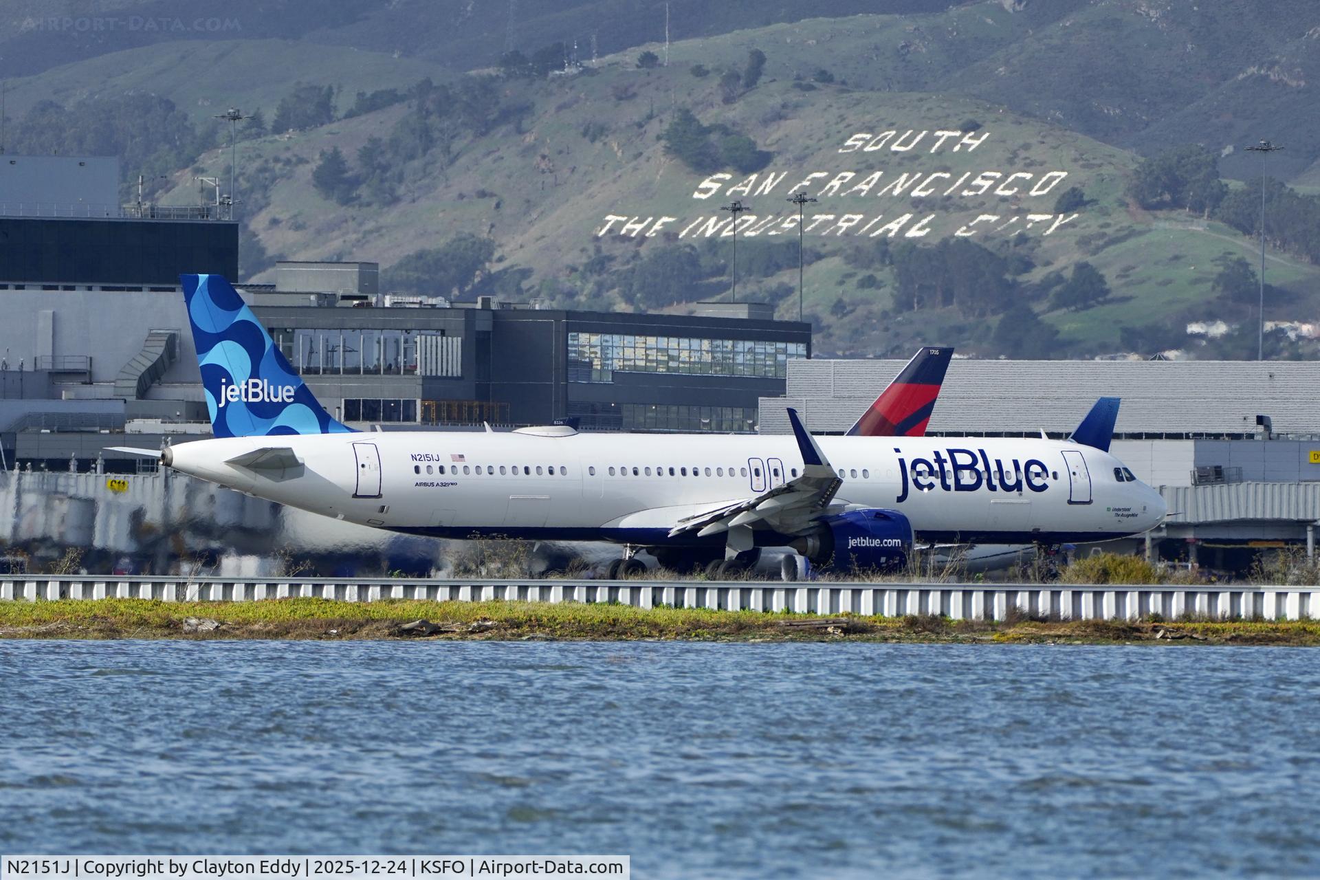 N2151J, 2023 Airbus 321-271NXLR (NEO) C/N 11336, SFO 2025