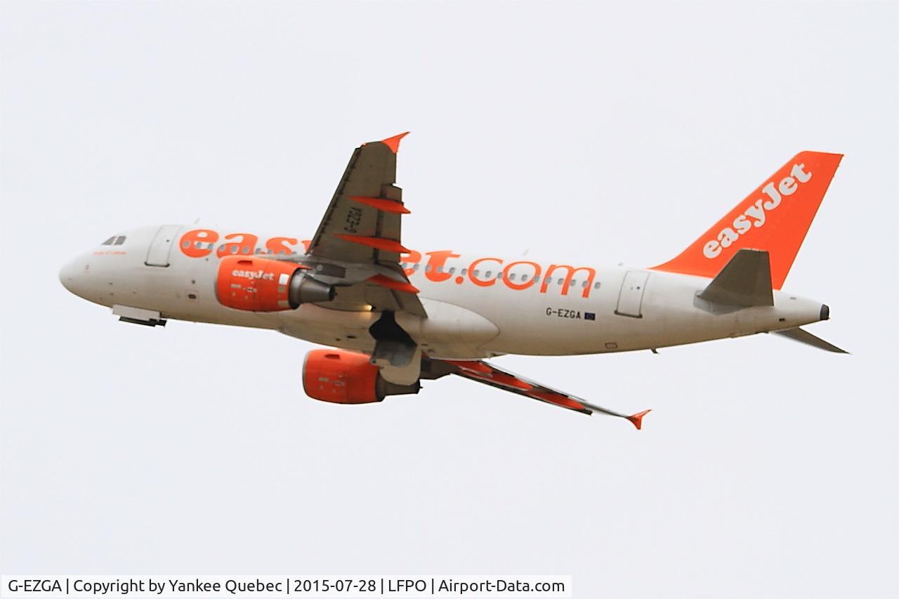 G-EZGA, 2010 Airbus A319-111 C/N 4427, Airbus A319-111, limbing from rwy 24, Paris-Orly airport (LFPO-ORY)