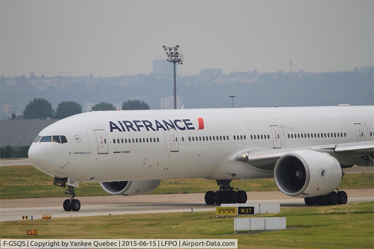 F-GSQS, 2007 Boeing 777-328/ER C/N 32962, Boeing 777-328 (ER), Taxiing to holding point Rwy 08, Paris-Orly Airport (LFPO-ORY)