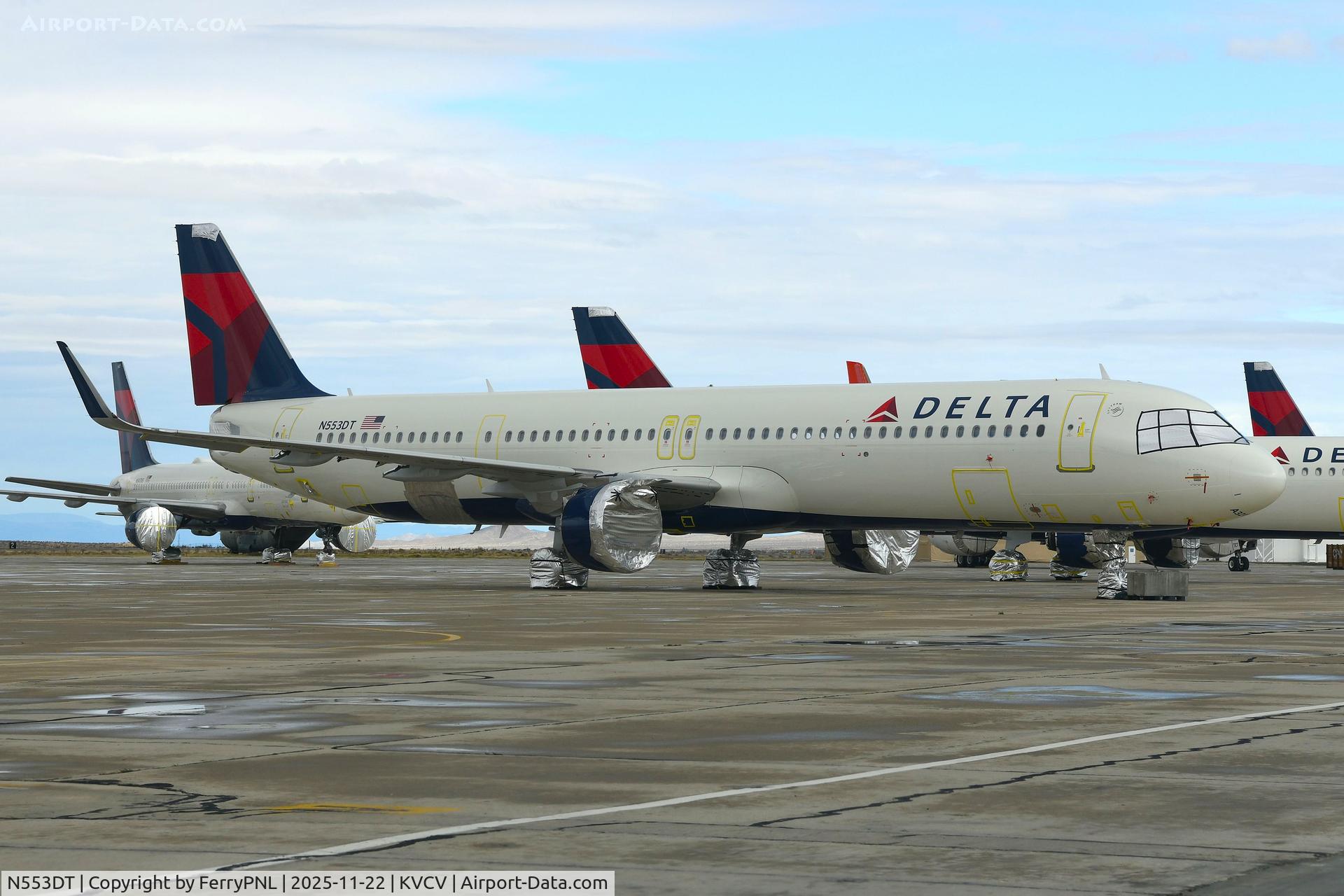 N553DT, 2025 Airbus A321-271NX C/N 12122, Delta A321N stored in VCV