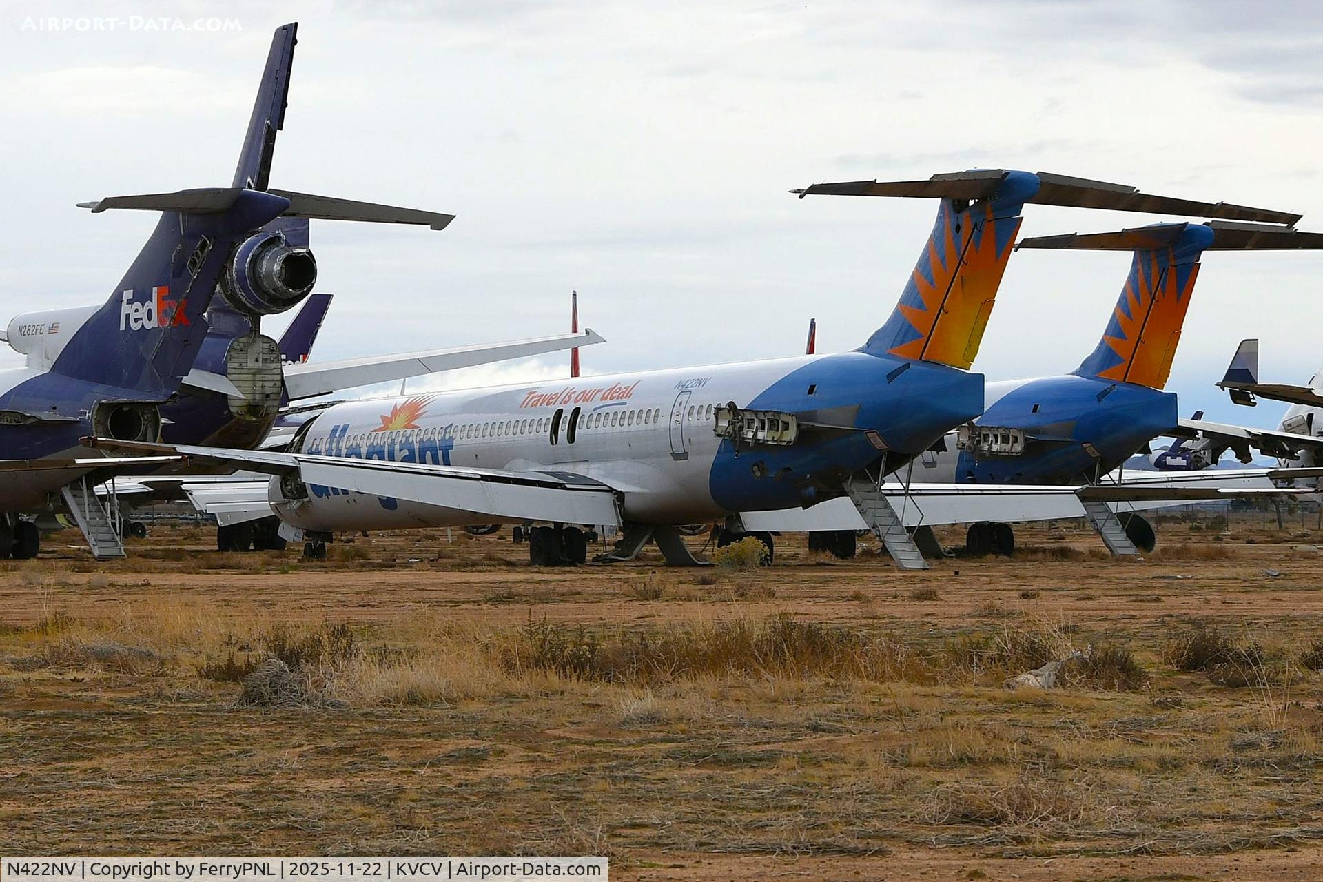 N422NV, 1985 McDonnell Douglas MD-82 (DC-9-82) C/N 49381, MD82 of Allegiant Stored