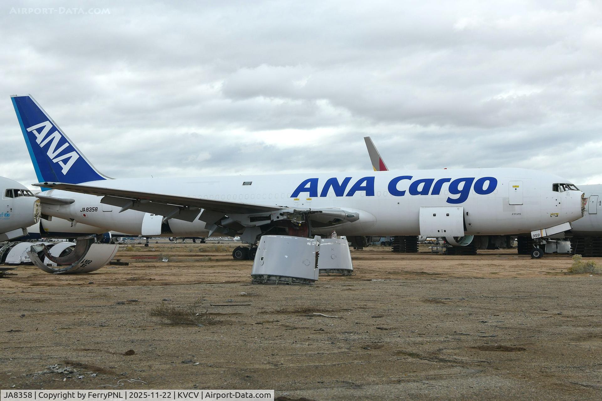 JA8358, 1992 Boeing 767-381/ER C/N 25616, ANA Cargo B763F decommissioned