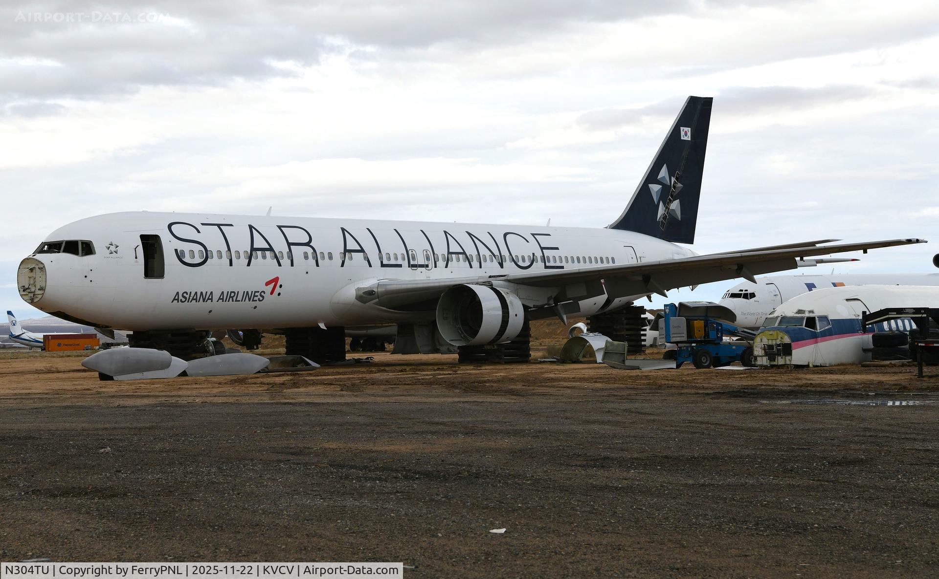 N304TU, 1997 Boeing 767-38E C/N 25759, Former Asiana B763 stored in VCV