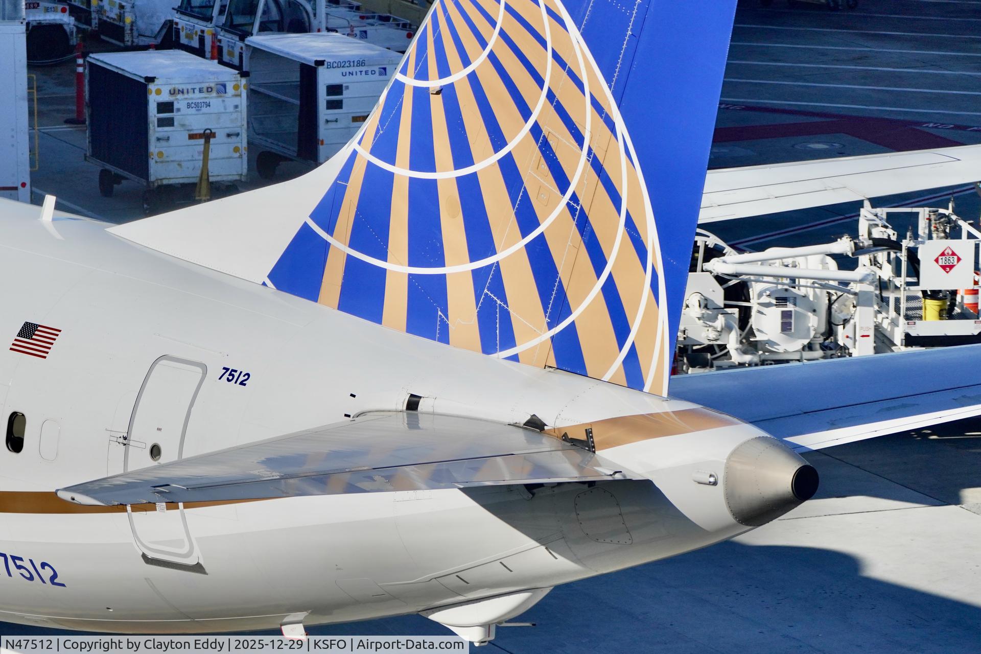 N47512, 2019 Boeing 737-9 MAX C/N 43449, SFO 2025