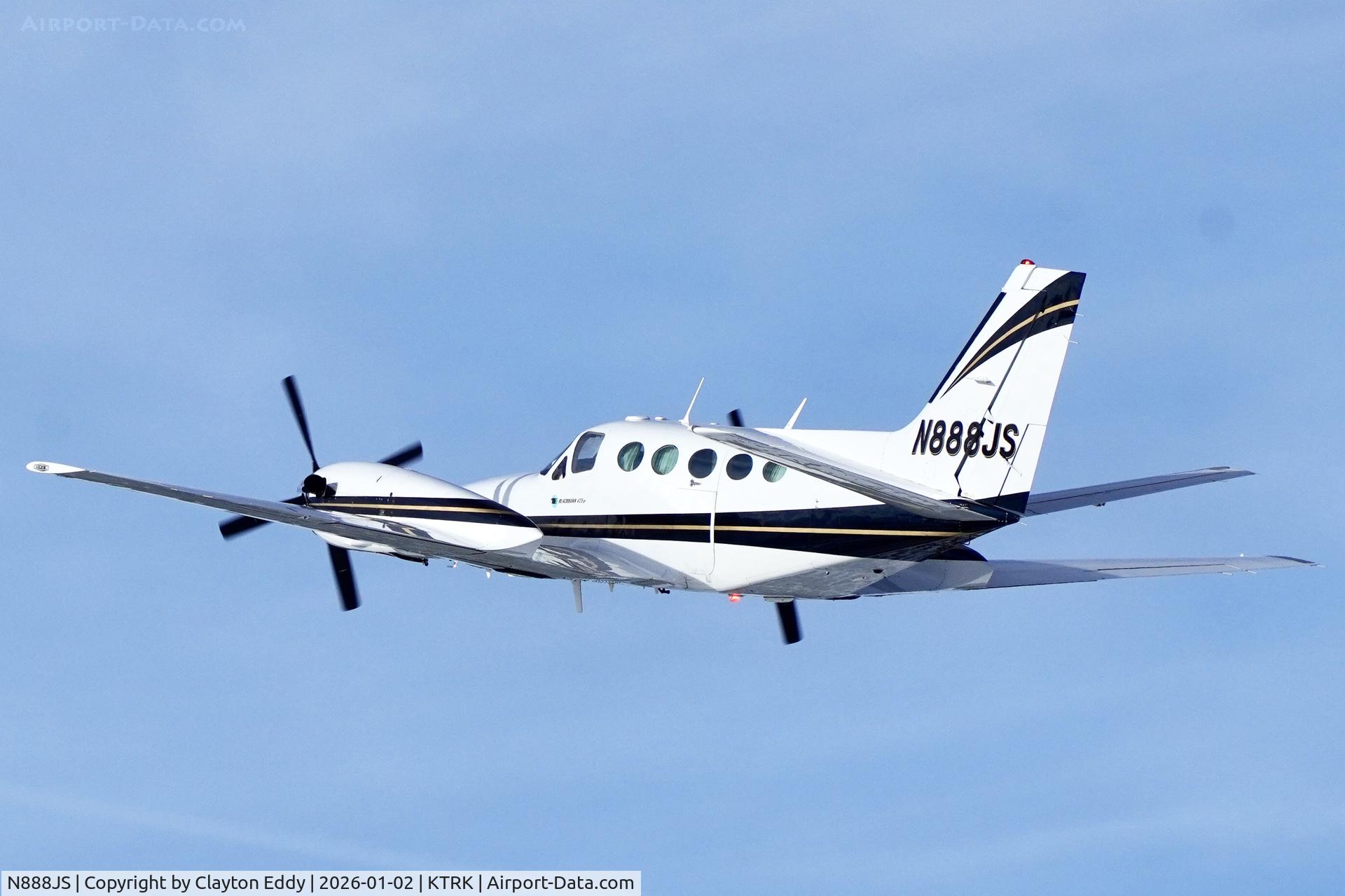 N888JS, 1984 Cessna 425 Conquest I C/N 425-0215, Truckee Tahoe airport in California 2026
