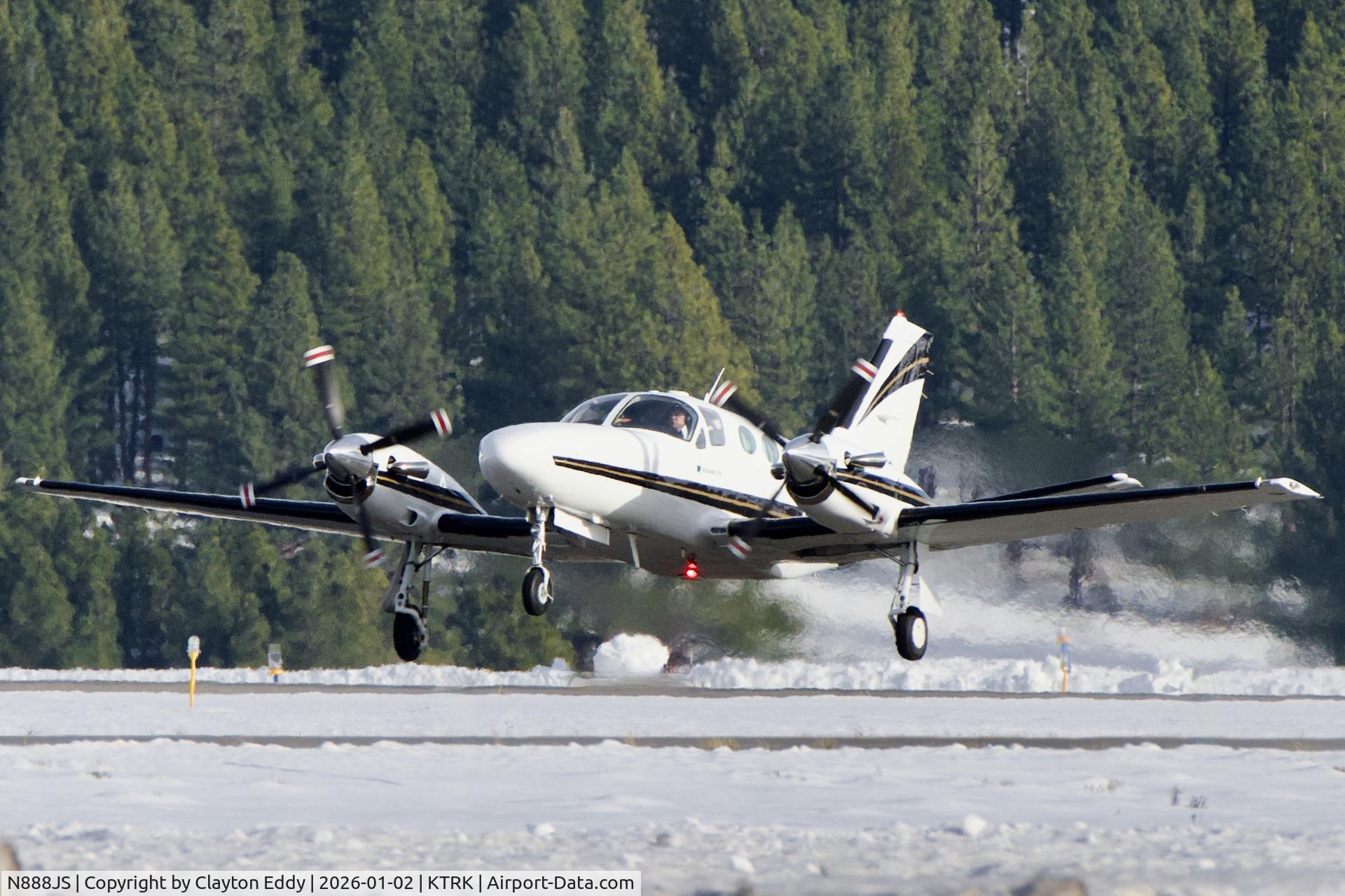 N888JS, 1984 Cessna 425 Conquest I C/N 425-0215, Truckee Tahoe airport in California 2026