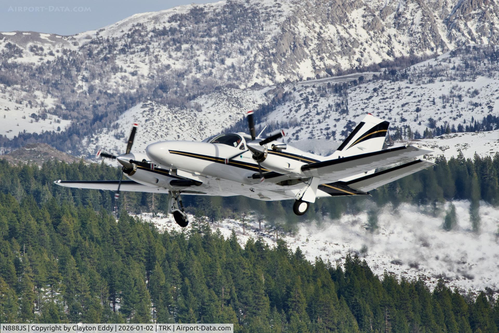 N888JS, 1984 Cessna 425 Conquest I C/N 425-0215, Truckee Tahoe airport in California 2026