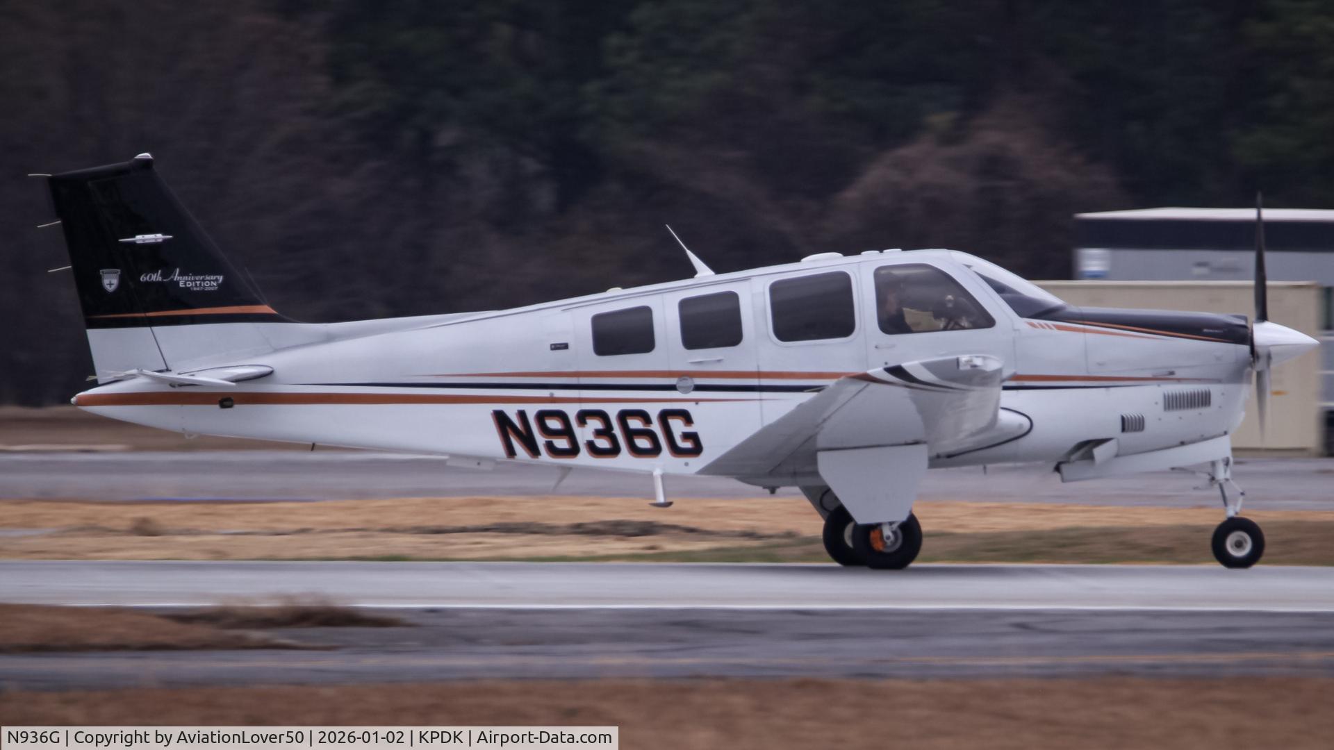 N936G, 2007 Hawker Beechcraft Corp G36 Bonanza C/N E-3816, G36 Bonanza