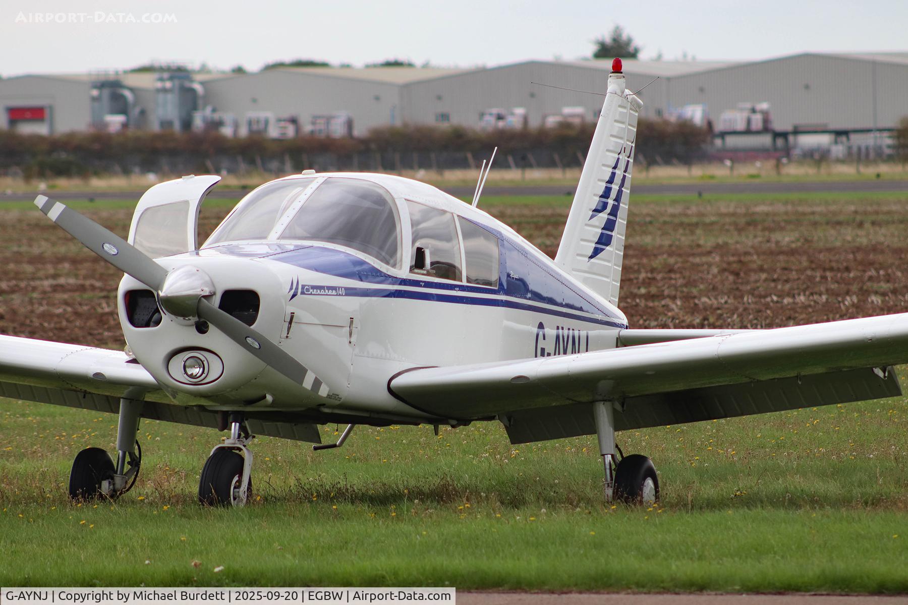 G-AYNJ, 1970 Piper PA-28-140 Cherokee C/N 28-26810, Based PA-28